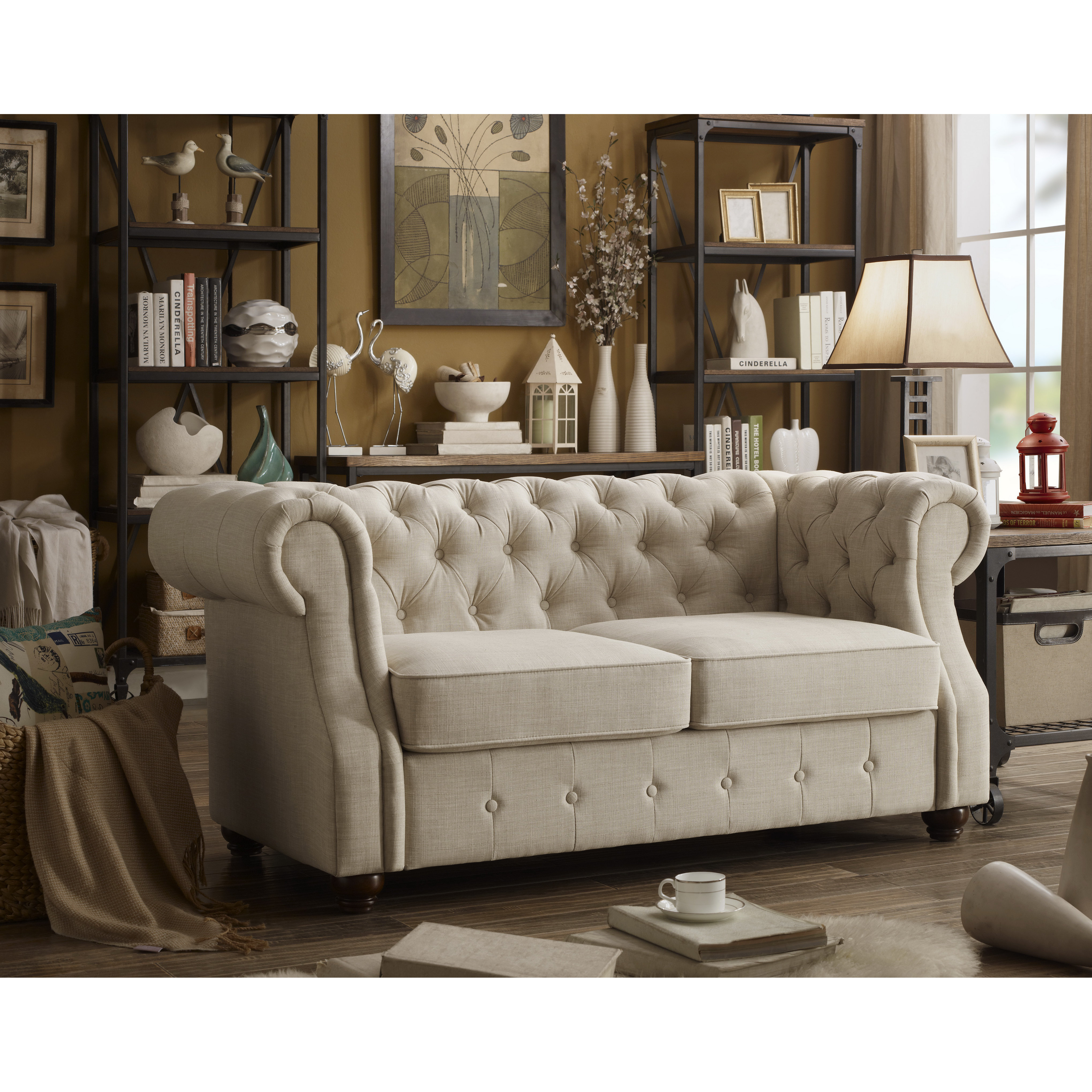 Mulhouse Furniture Olivia Tufted Loveseat & Reviews Wayfair