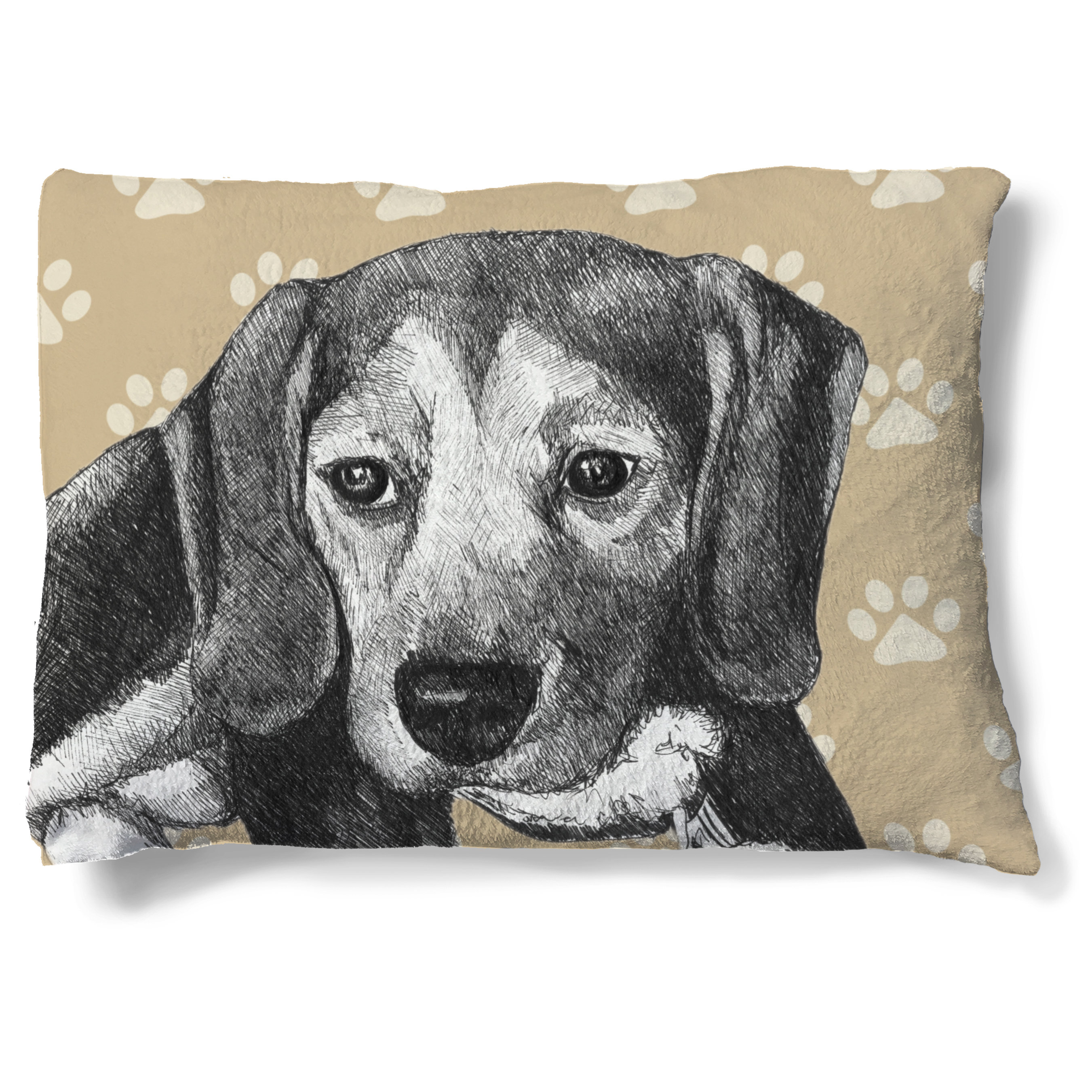 LauralHome Beagle Fleece Dog Bed Wayfair