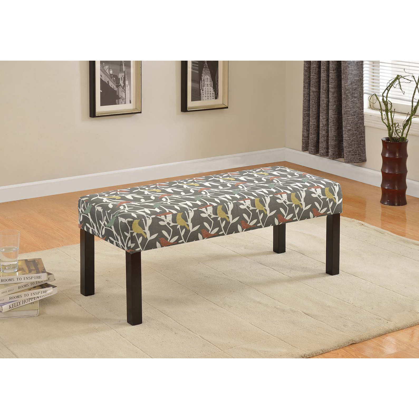 Container Fabric Upholstered Entryway Bench & Reviews Wayfair.ca