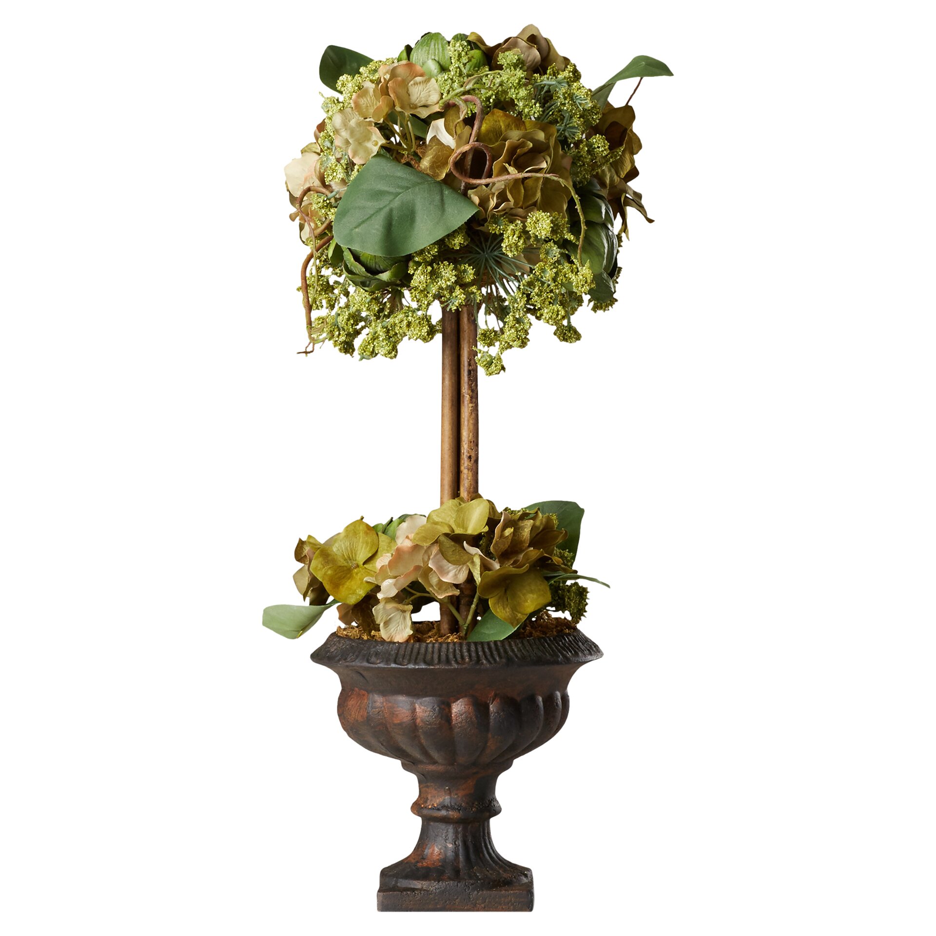 August Grove Artichoke Flower Arrangement Topiary in Urn & Reviews | Wayfair