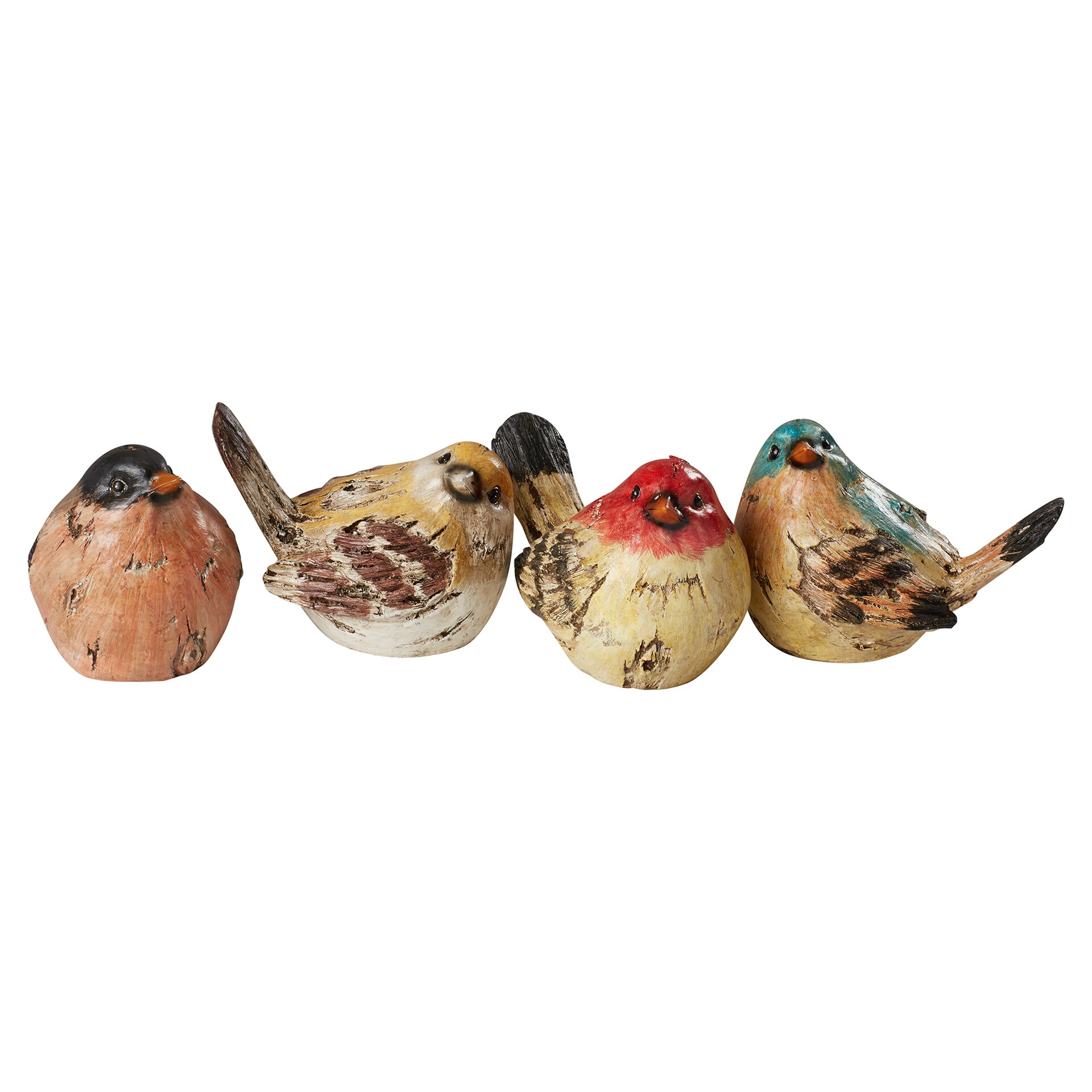 August Grove Esther 4 Piece Polystone Birds Figurine & Reviews | Wayfair
