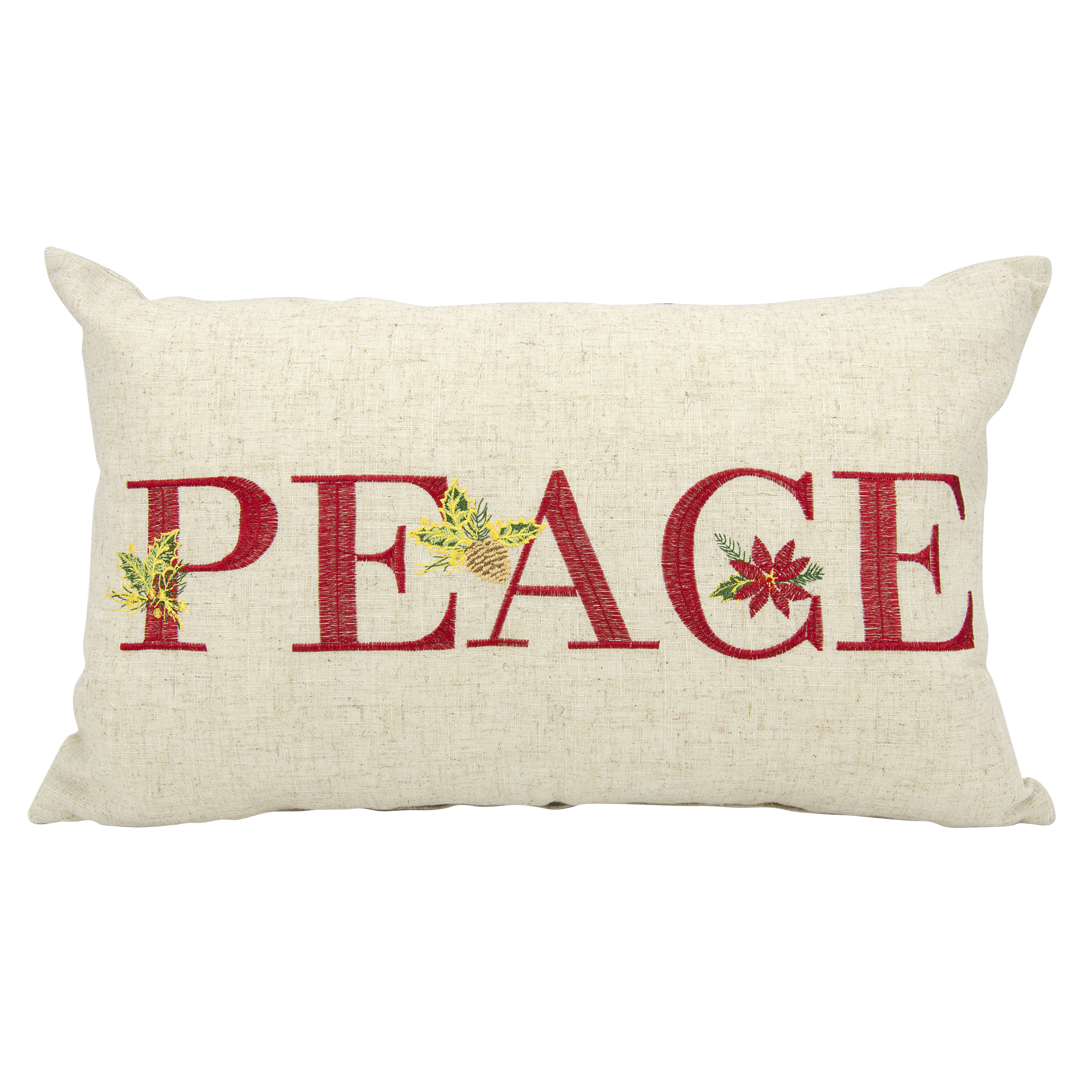 August Grove Savanah Peace Lumbar Pillow & Reviews | Wayfair