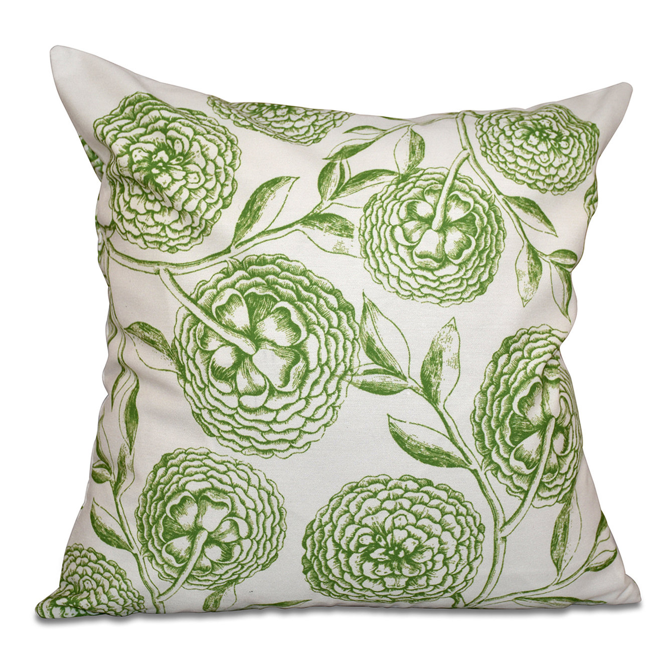 August Grove Swan Valley Blooms Antique Flowers Print Throw Pillow