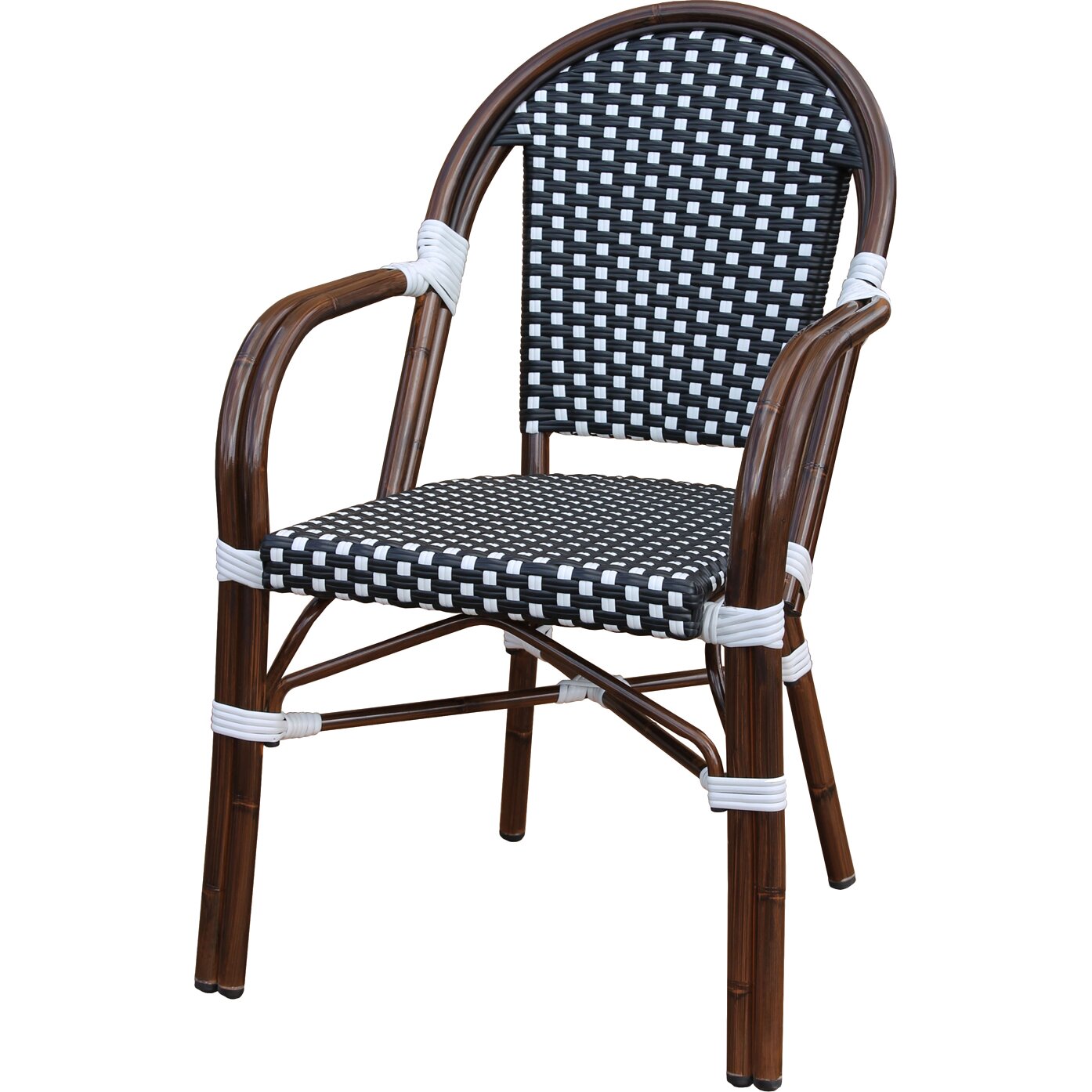 August Grove Dolly Stacking Dining Arm Chair & Reviews ...