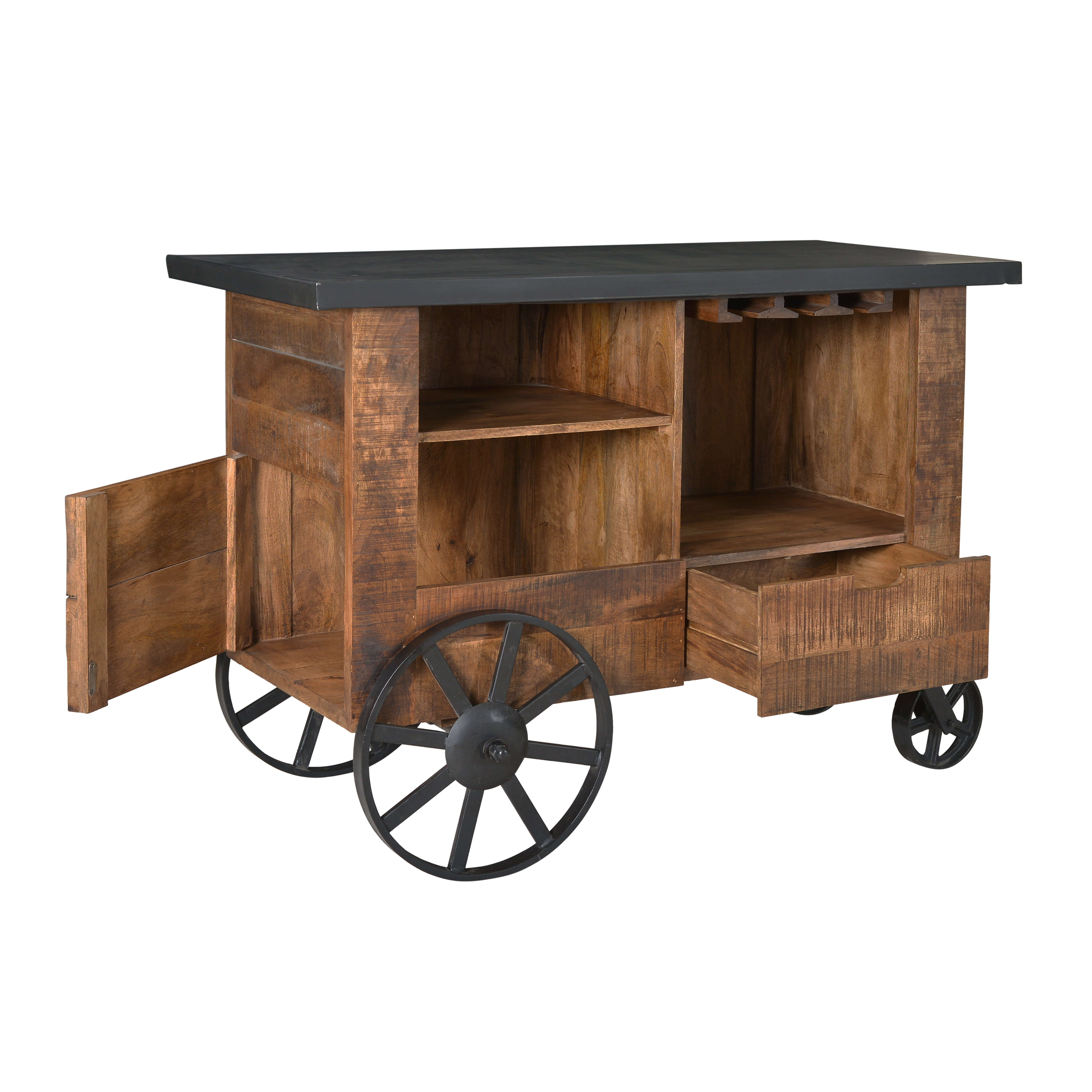 August Grove Bar with Wine Storage Wayfair