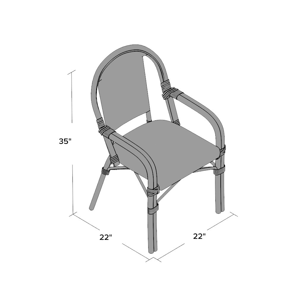 August Grove Dolly Stacking Dining Arm Chair & Reviews Wayfair