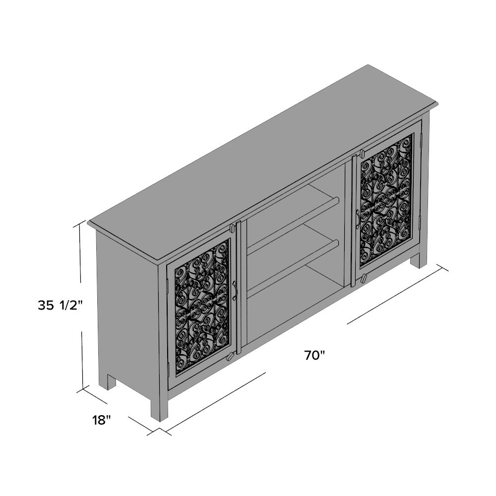 August Grove Adalee Hacienda Rustic Console & Reviews Wayfair
