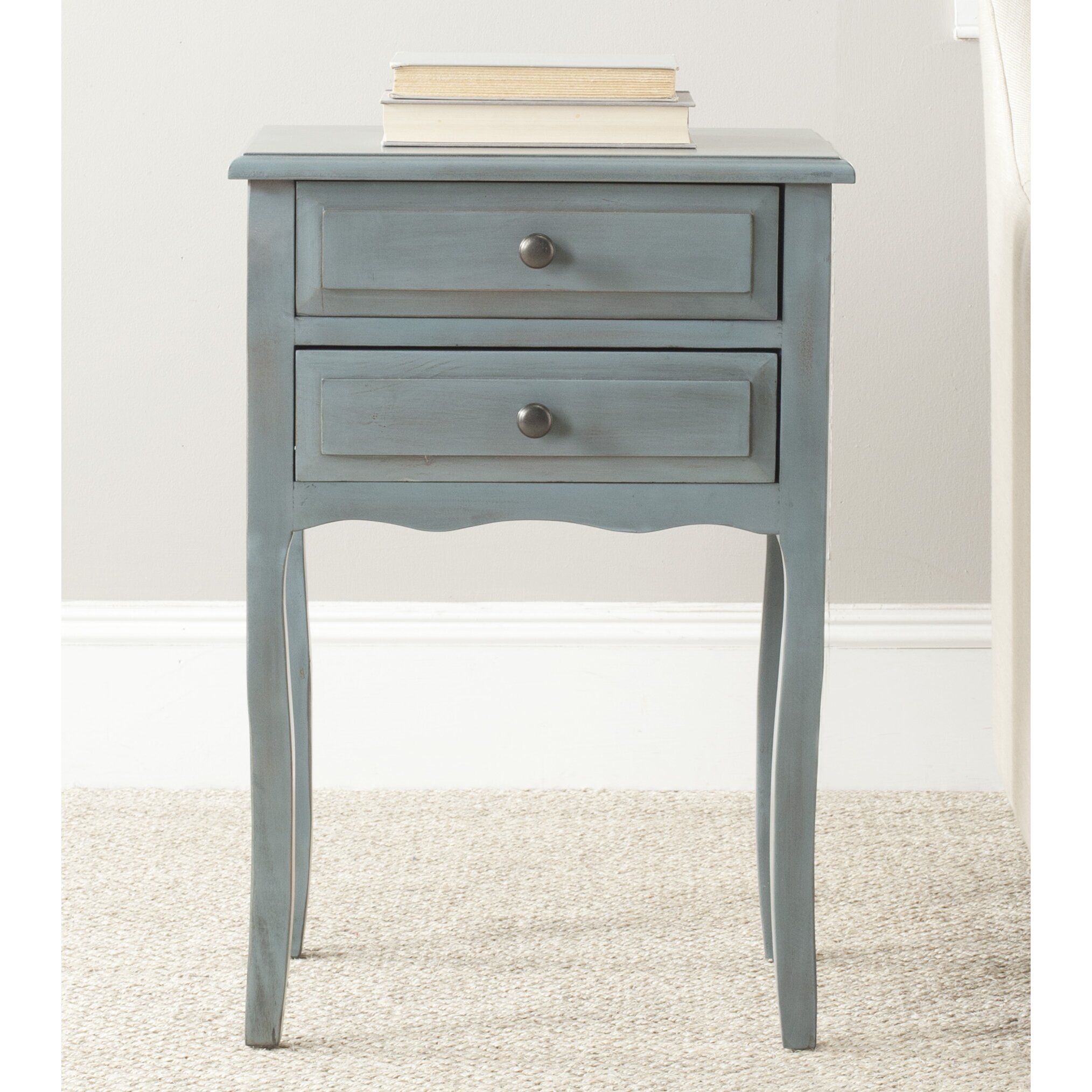 August Grove Clare 2 Drawer Nightstand & Reviews Wayfair