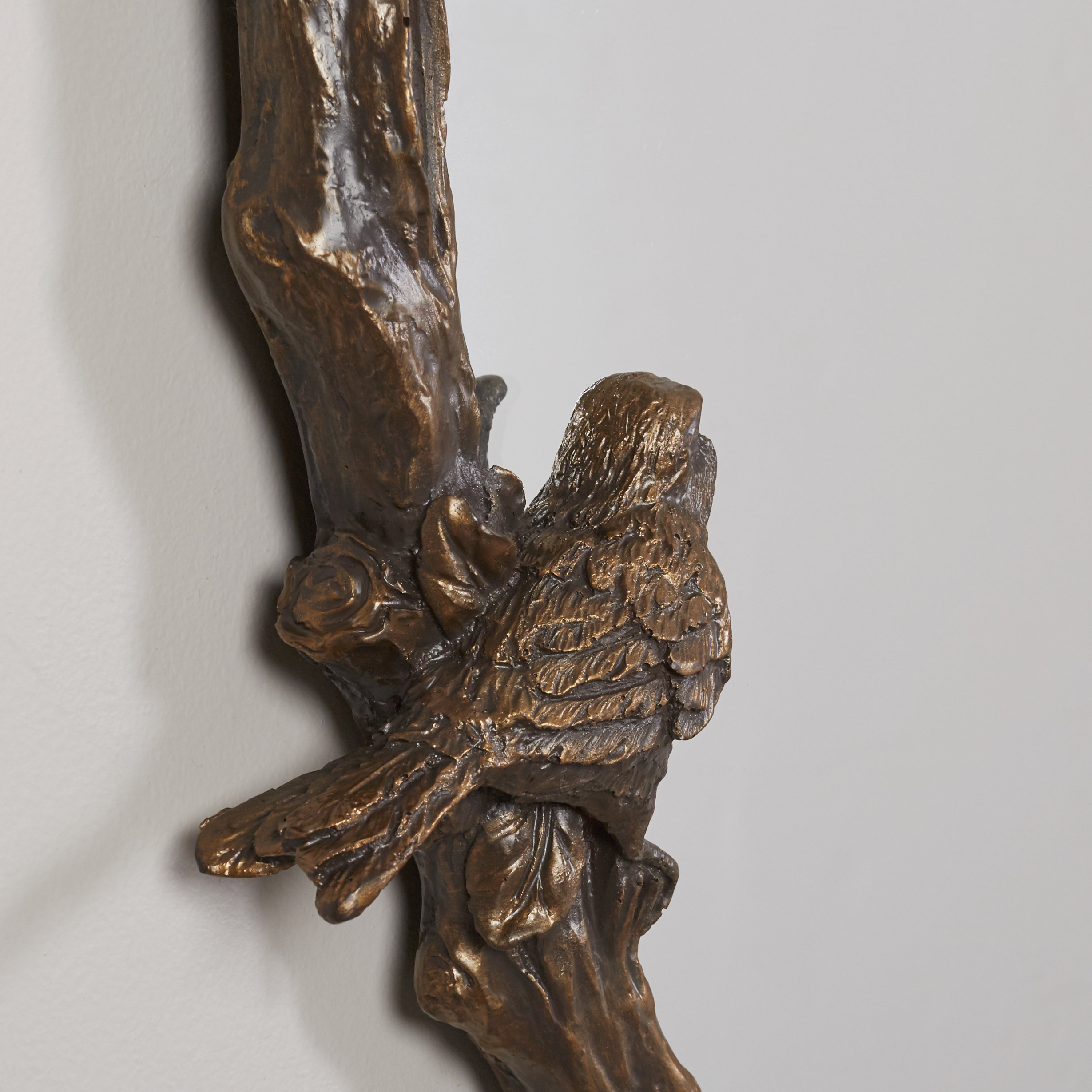 One Allium Way Eliana Oval Mirror in Antique Gold Leaf & Reviews Wayfair