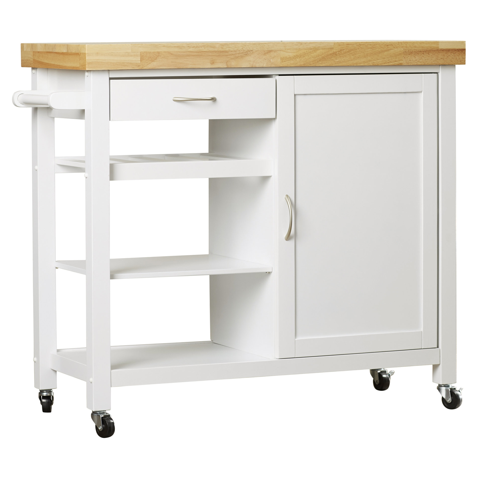 Beachcrest Home Chesapeake Kitchen Island with Butcher Block Top & Reviews Wayfair