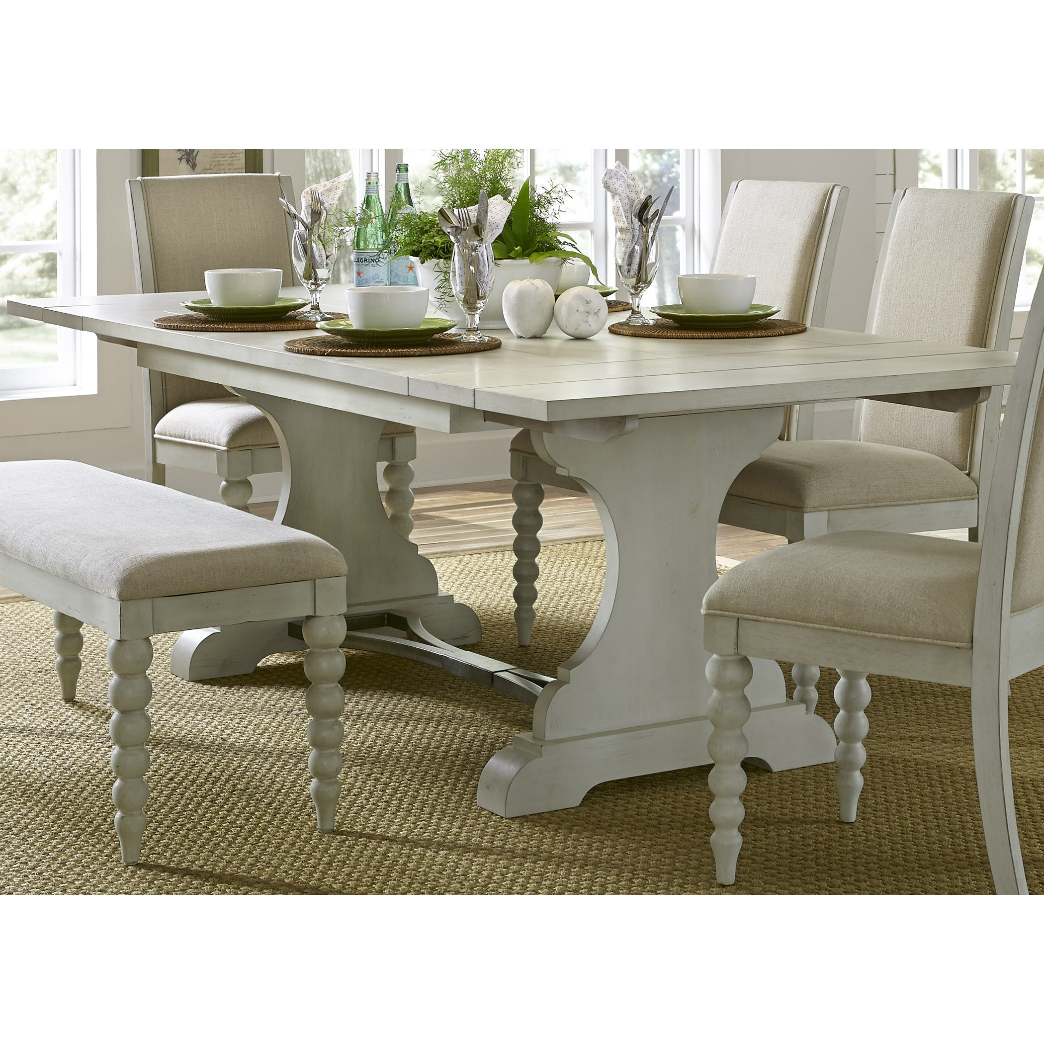 Beachcrest Home Stamford Trestle Dining Table & Reviews Wayfair