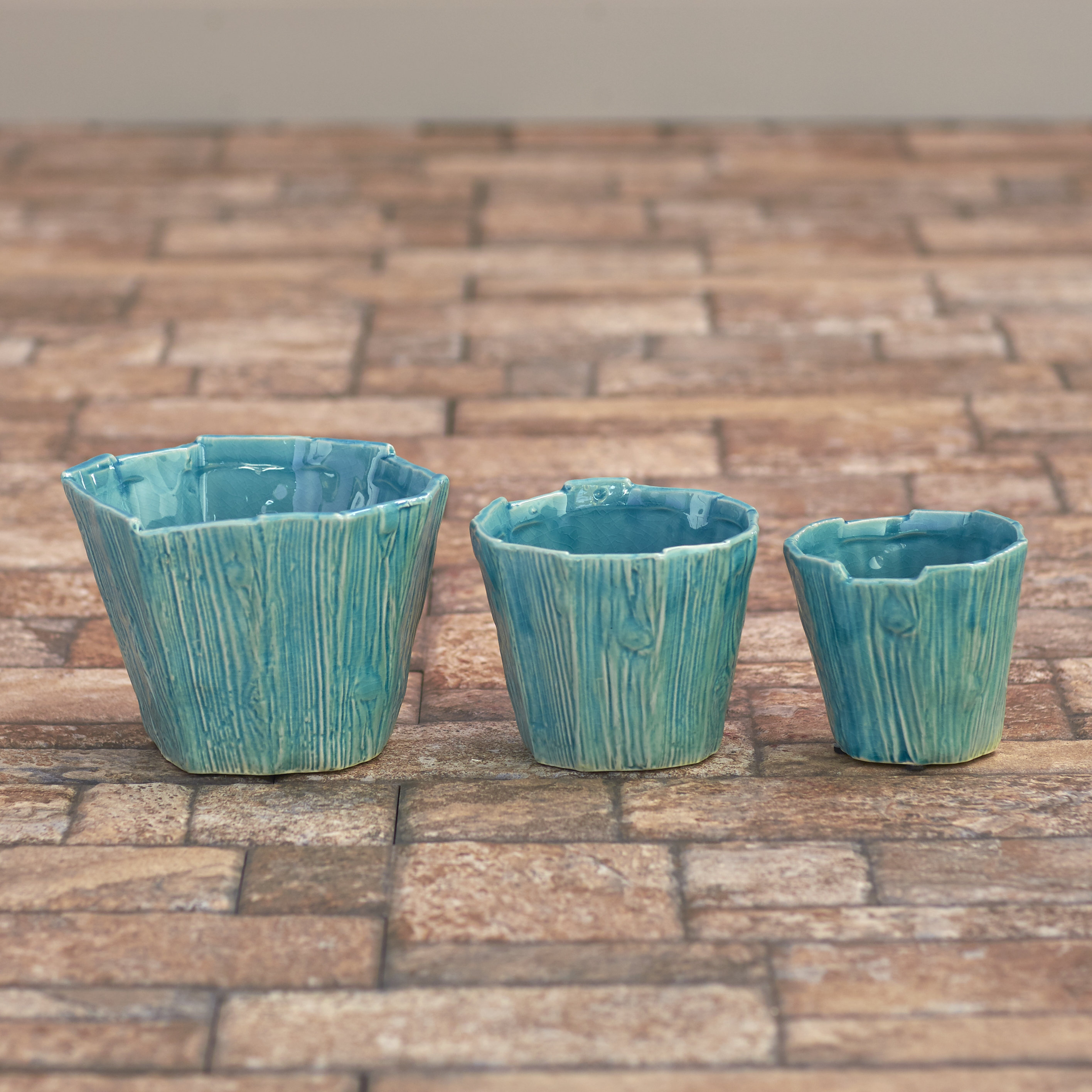 Beachcrest Home Munson 3 Piece Novelty Pot Planter Set & Reviews Wayfair