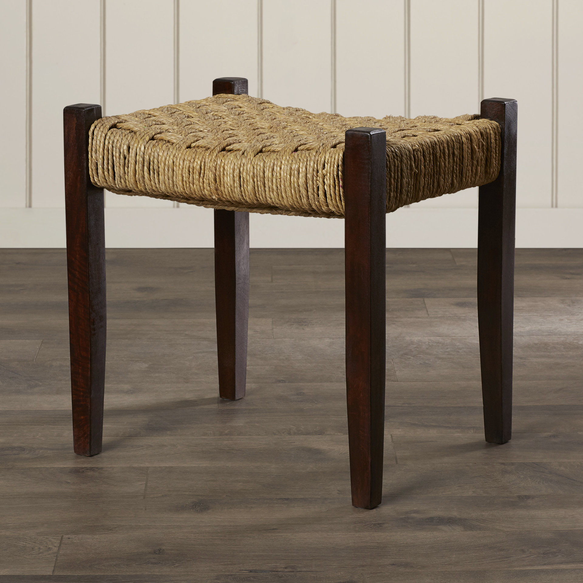 Beachcrest Home Loft Garner Woven Jute Stool & Reviews | Wayfair