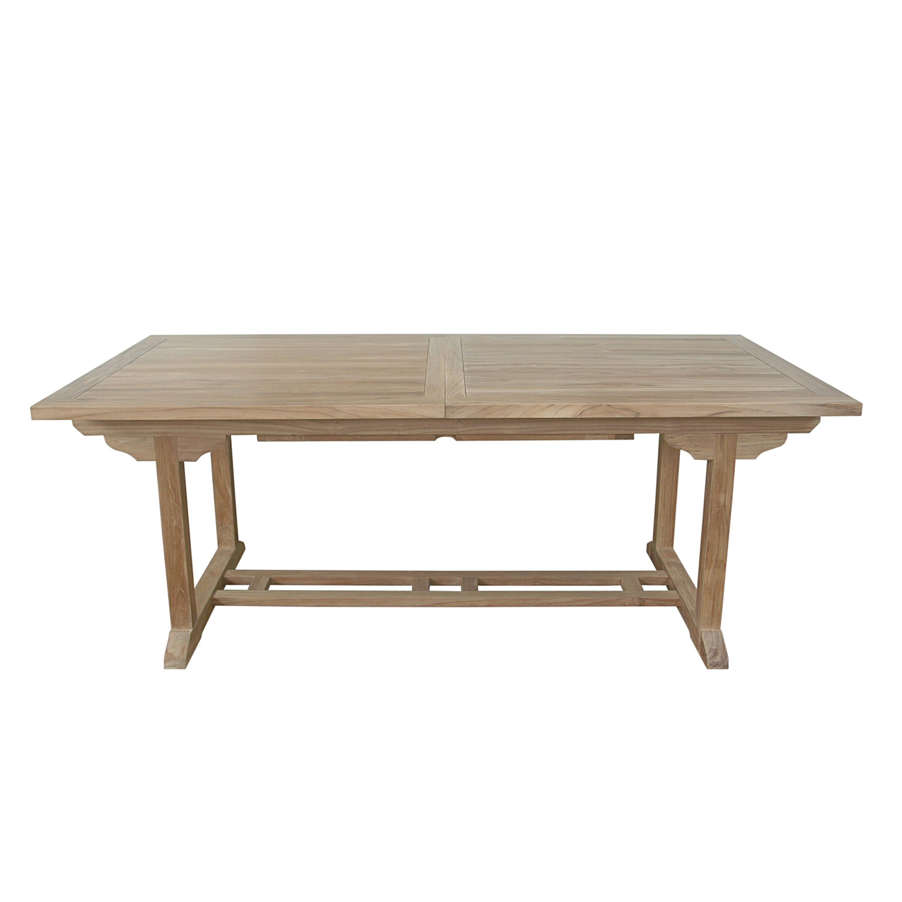 Beachcrest Home Milena Rectangular Extension Dining Table ...