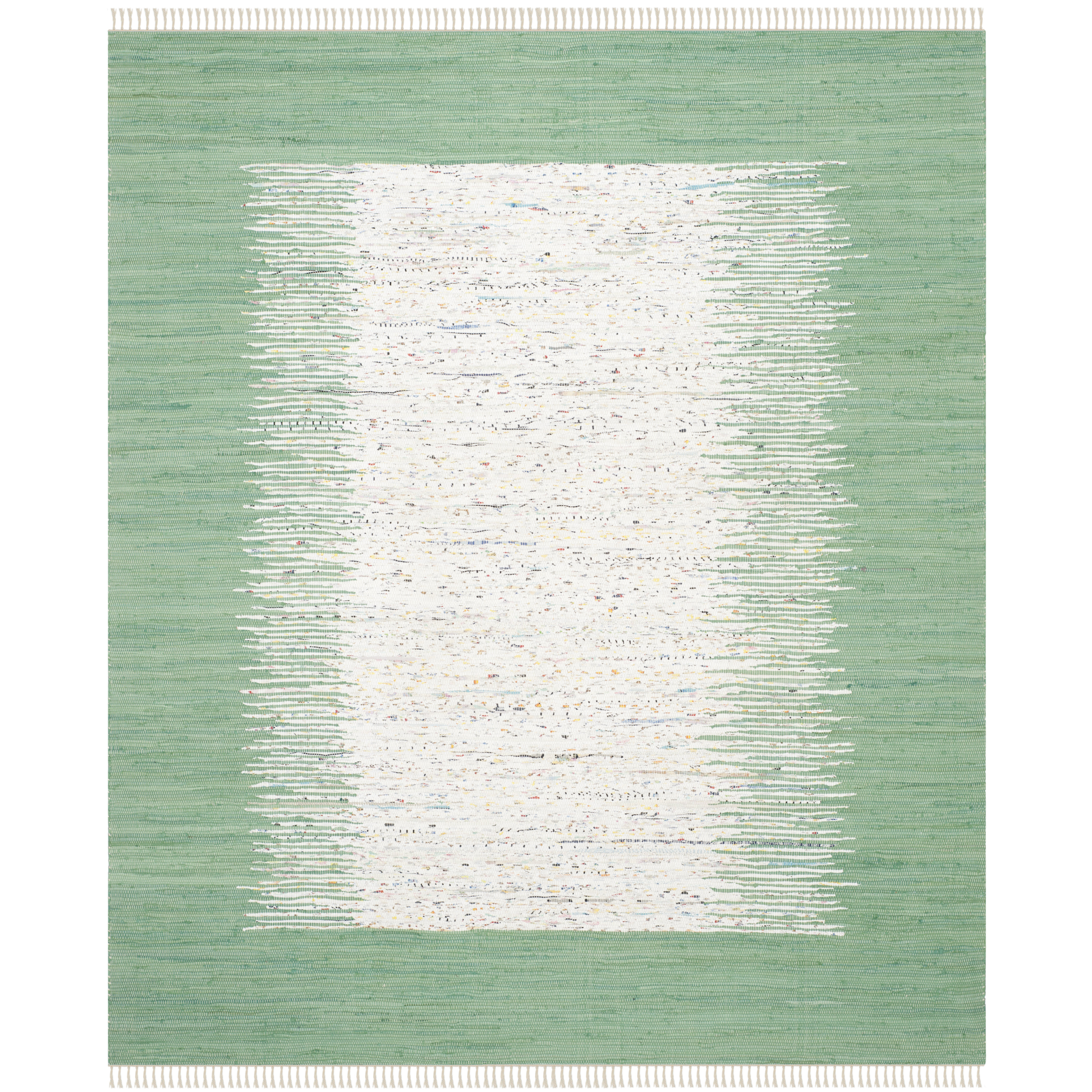 Beachcrest Home Zenobia HandWoven Ivory/Sea Green Area Rug & Reviews Wayfair