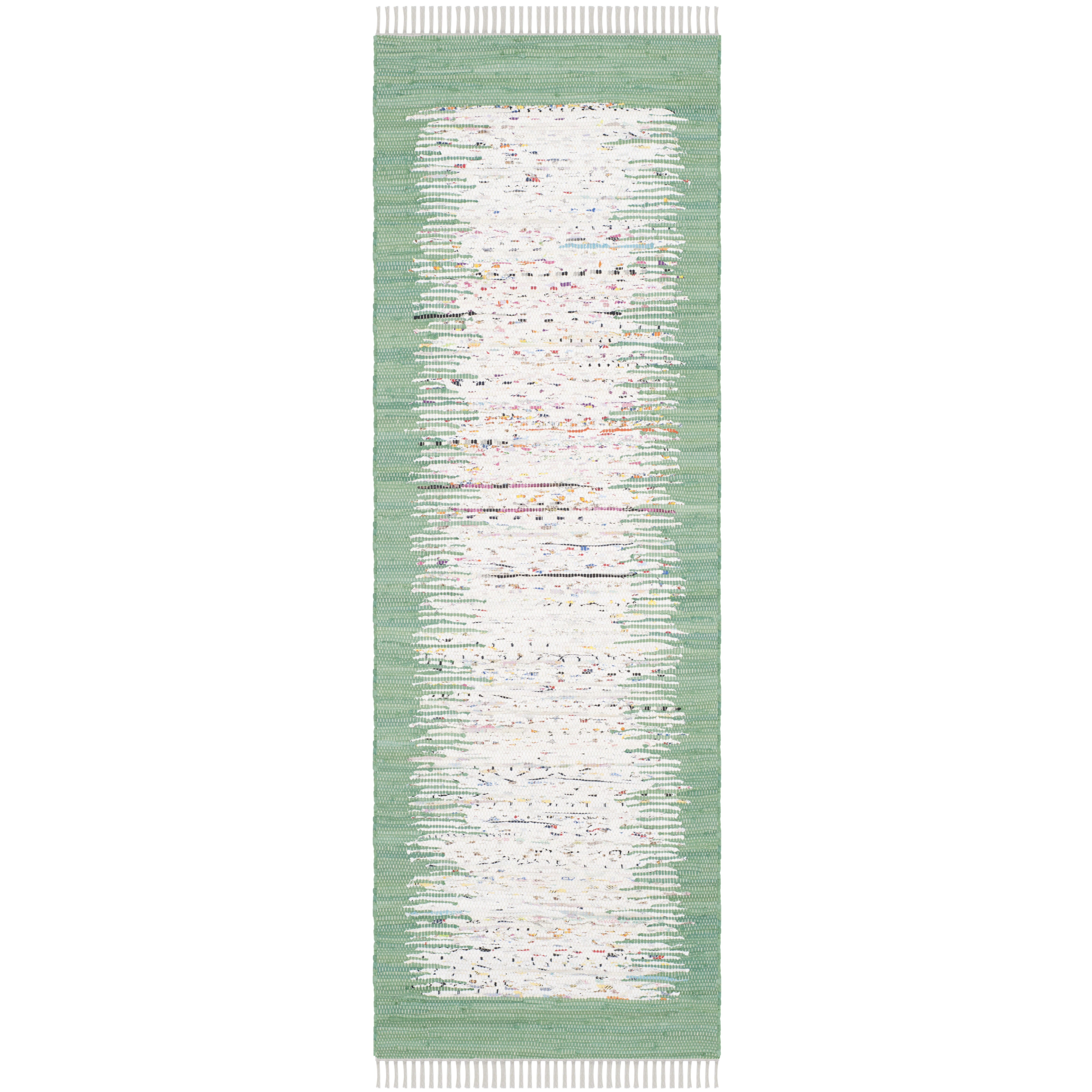 Beachcrest Home Zenobia HandWoven Ivory/Sea Green Area Rug & Reviews Wayfair