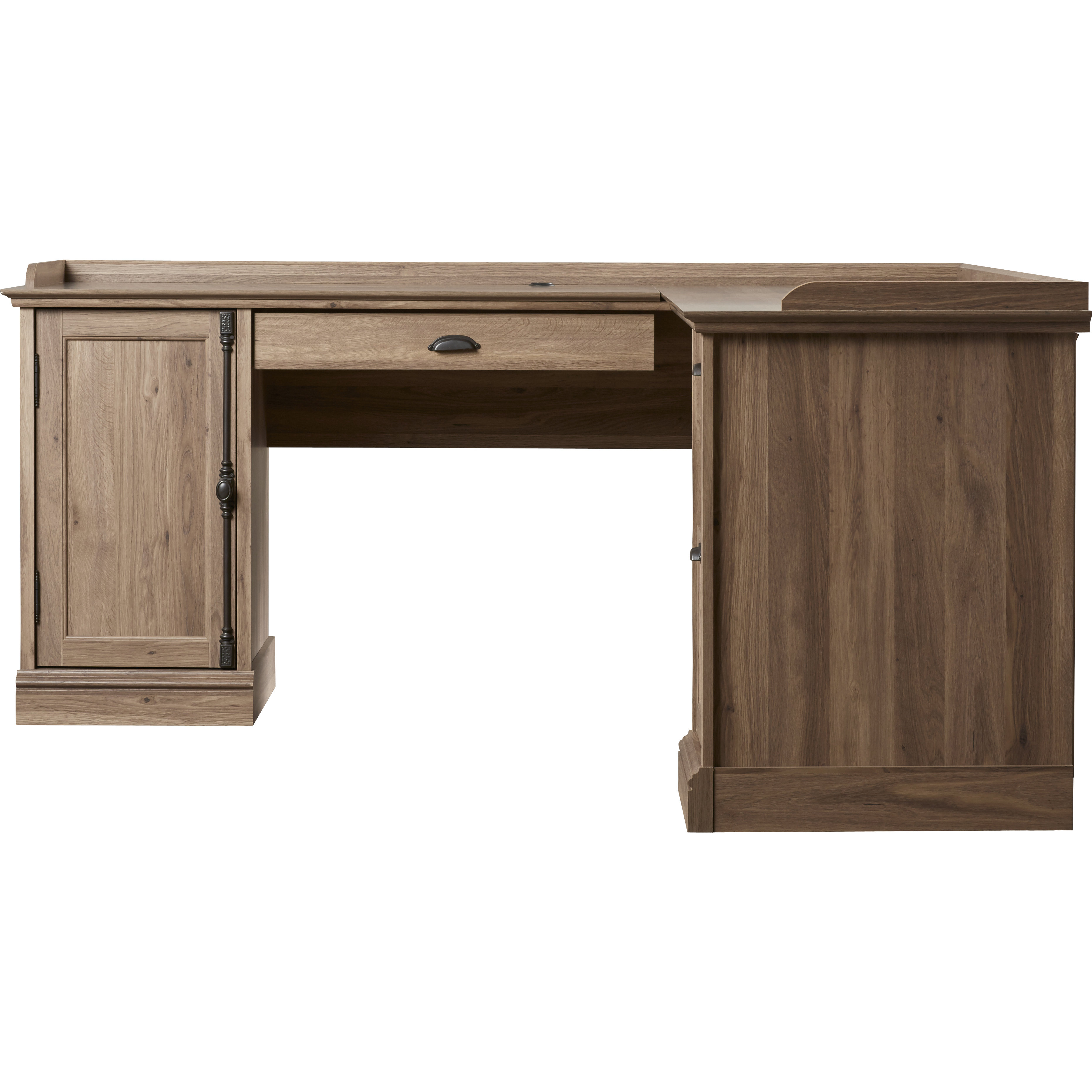 Beachcrest Home Bowerbank LShaped Executive Desk & Reviews Wayfair