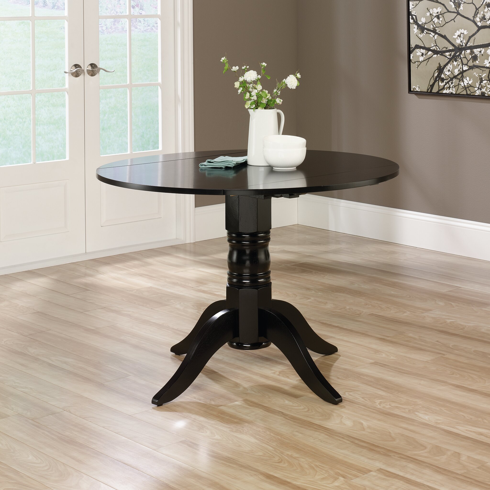 Beachcrest Home Pinellas Round Drop Leaf Dining Table ...