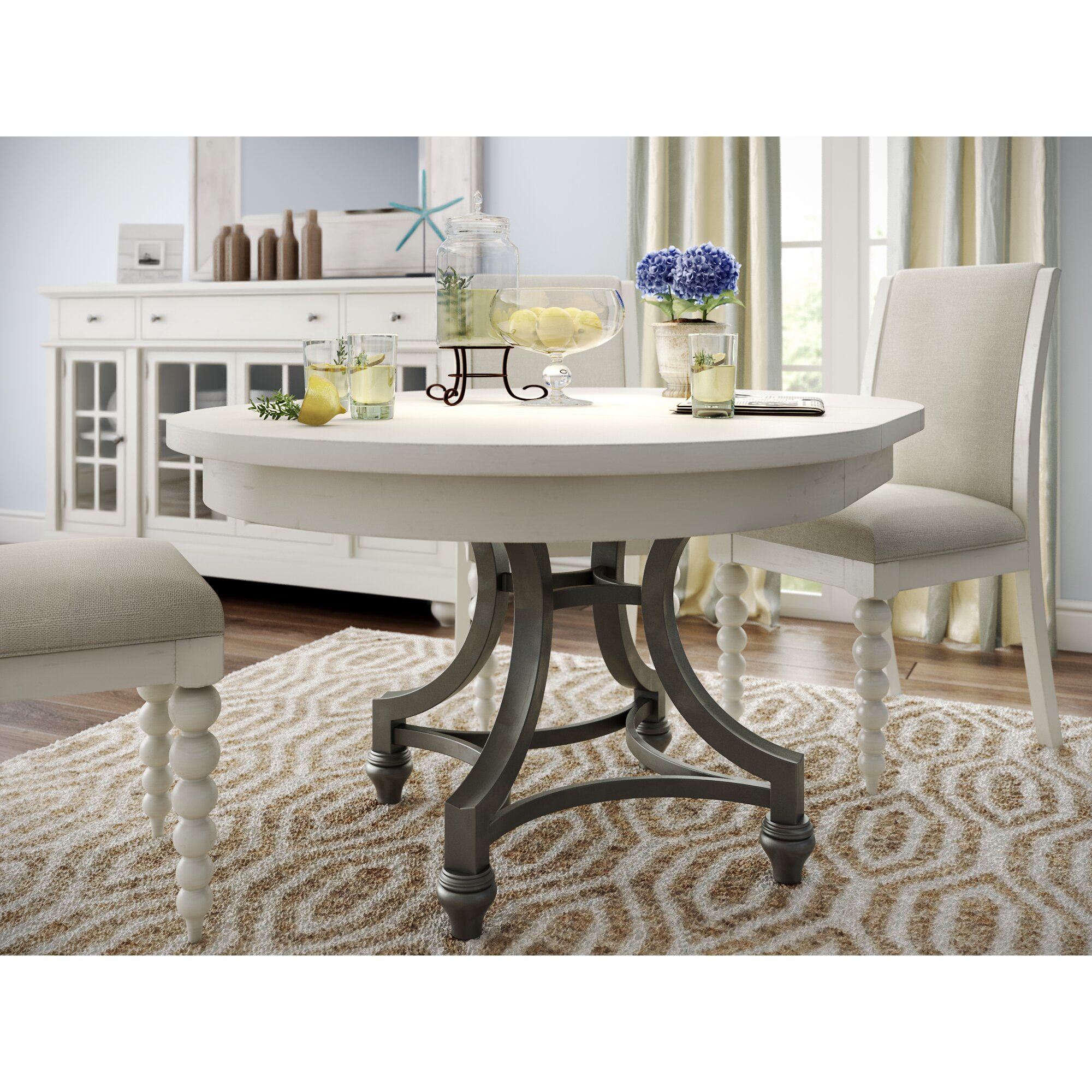 Beachcrest Home Stamford Round Dining Table & Reviews | Wayfair