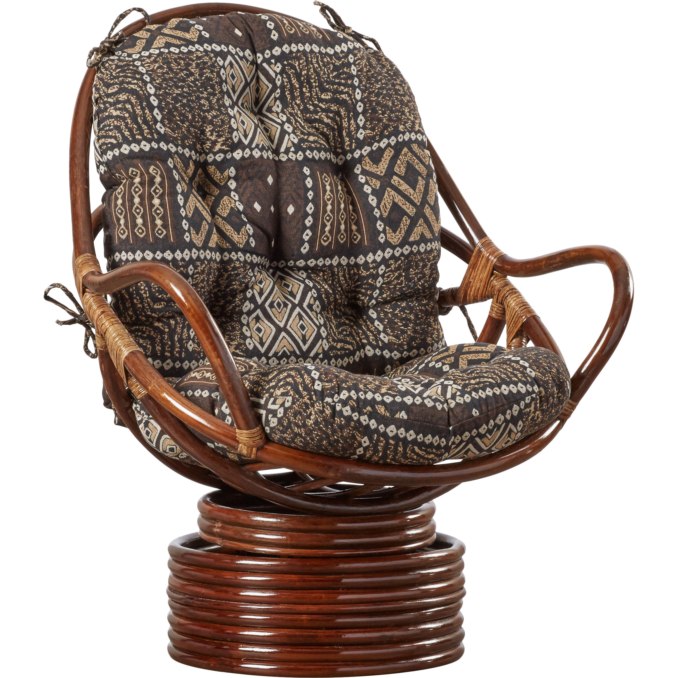 Loon Peak Sandstone Rattan Swivel Rocker & Reviews | Wayfair