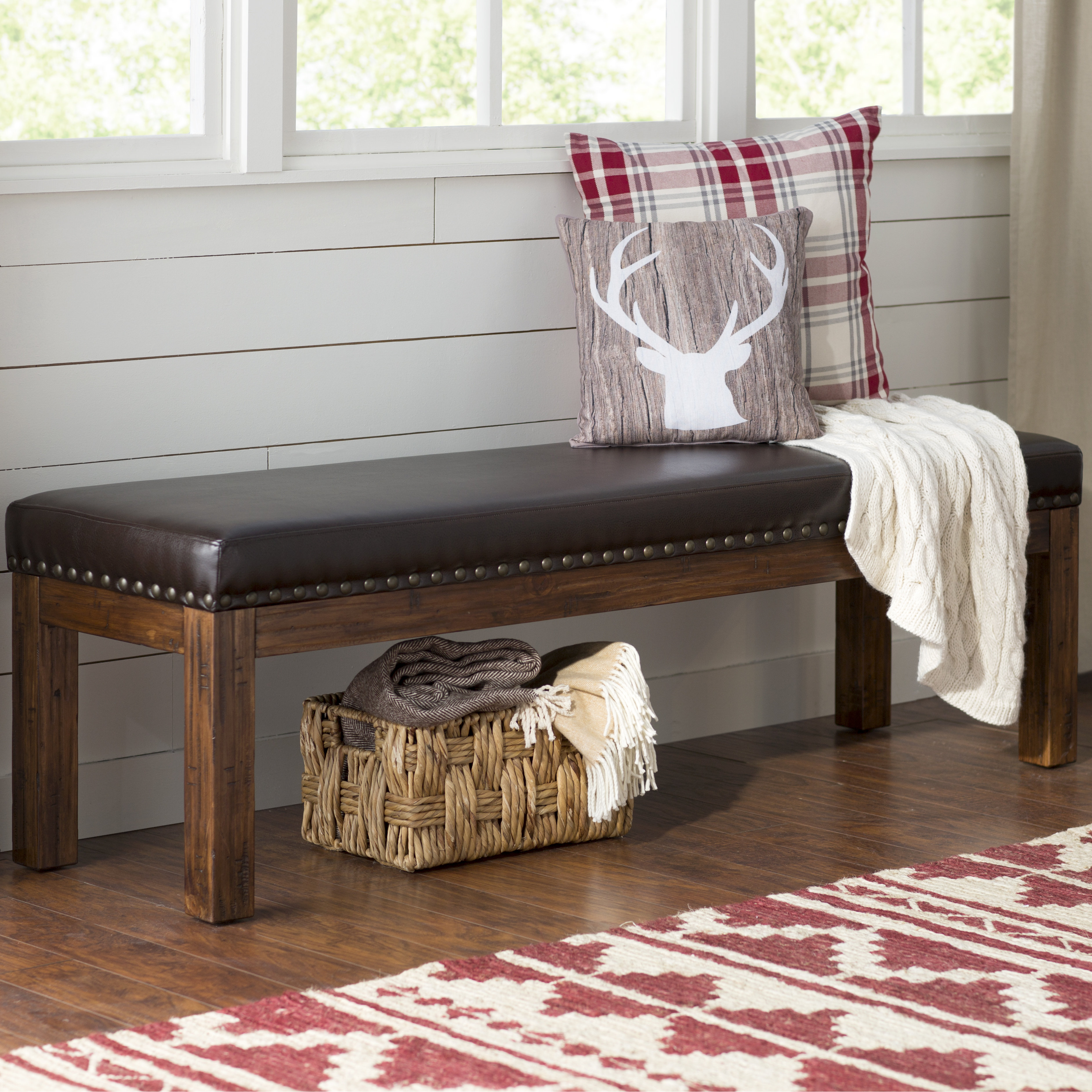 Loon Peak Lyons Wood Kitchen Bench & Reviews Wayfair