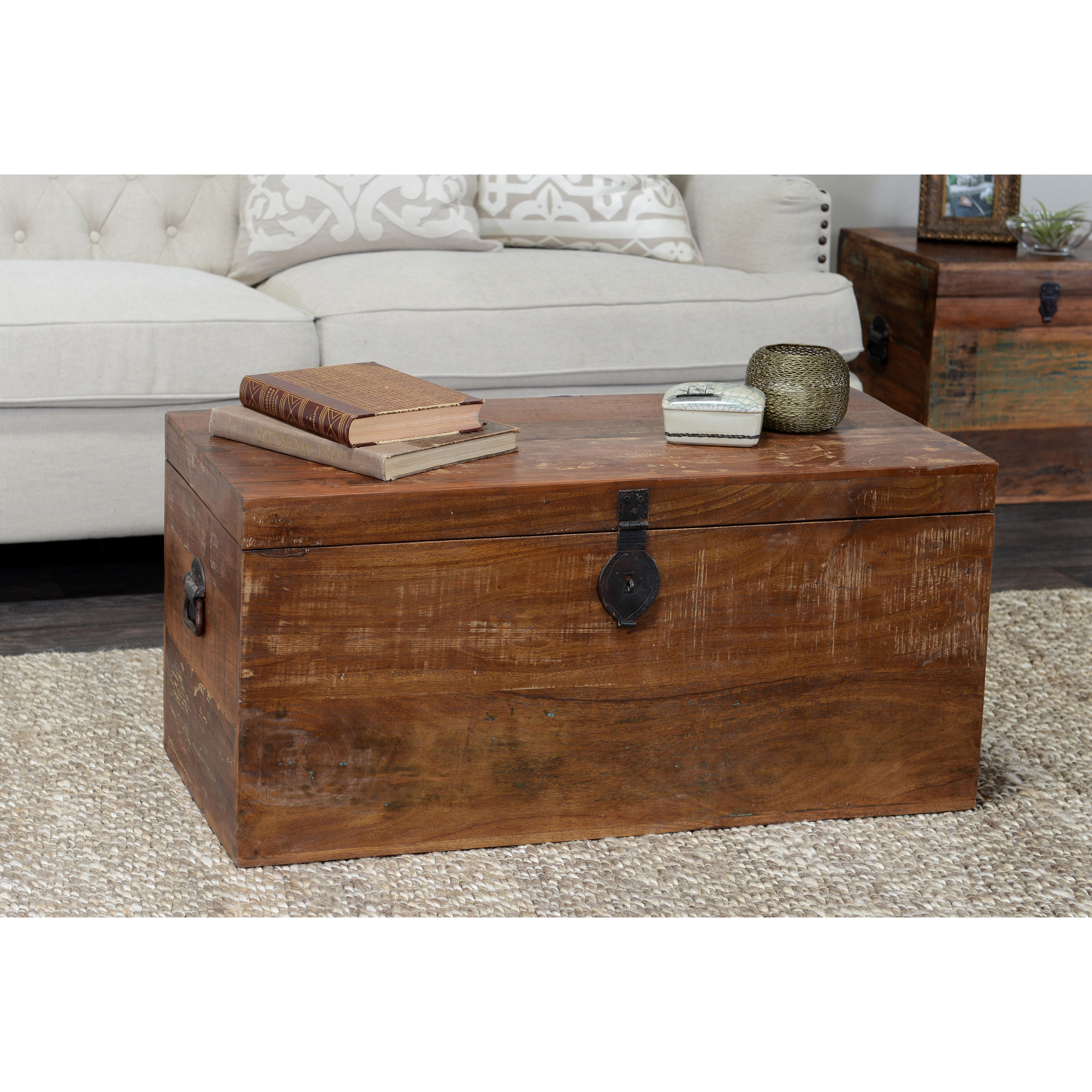 Loon Peak Elk River Large Recycled Wood Box Wayfair
