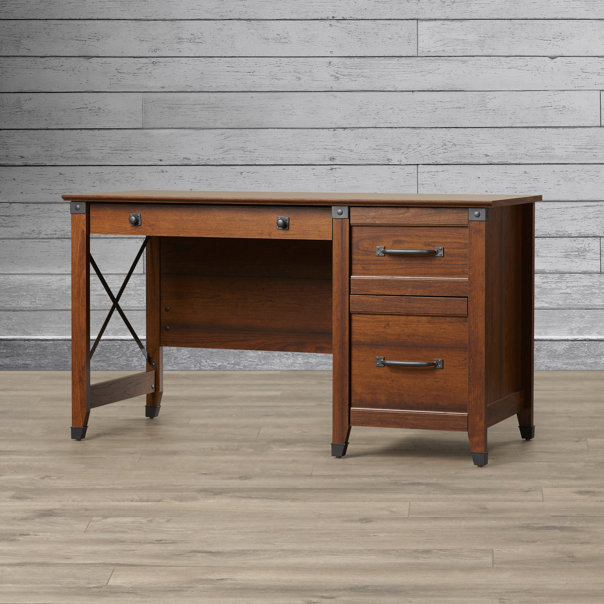 Loon Peak Newdale Computer Desk with 3 Drawers & Reviews Wayfair
