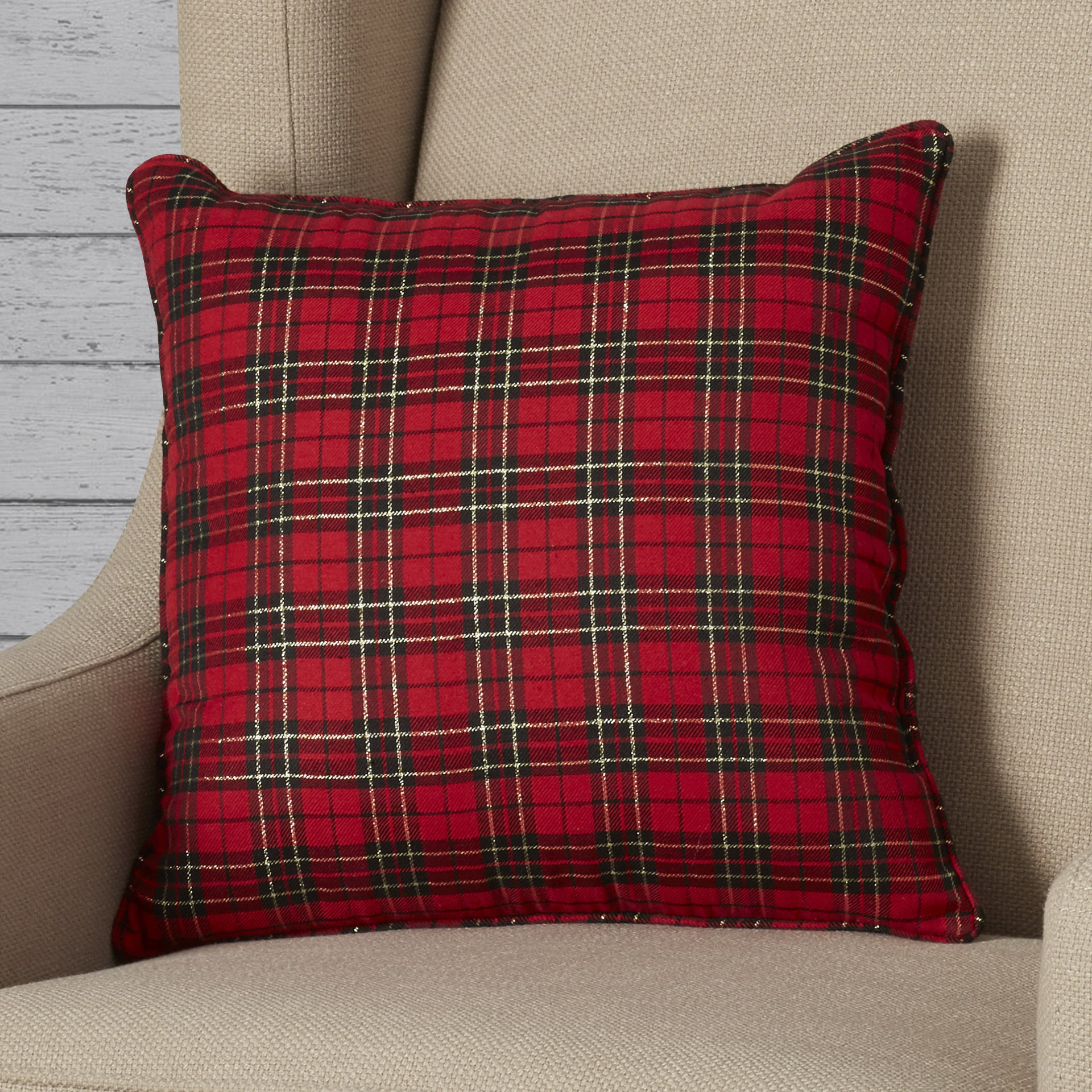 Loon Peak Greeley Holiday Plaid Throw Pillow & Reviews Wayfair