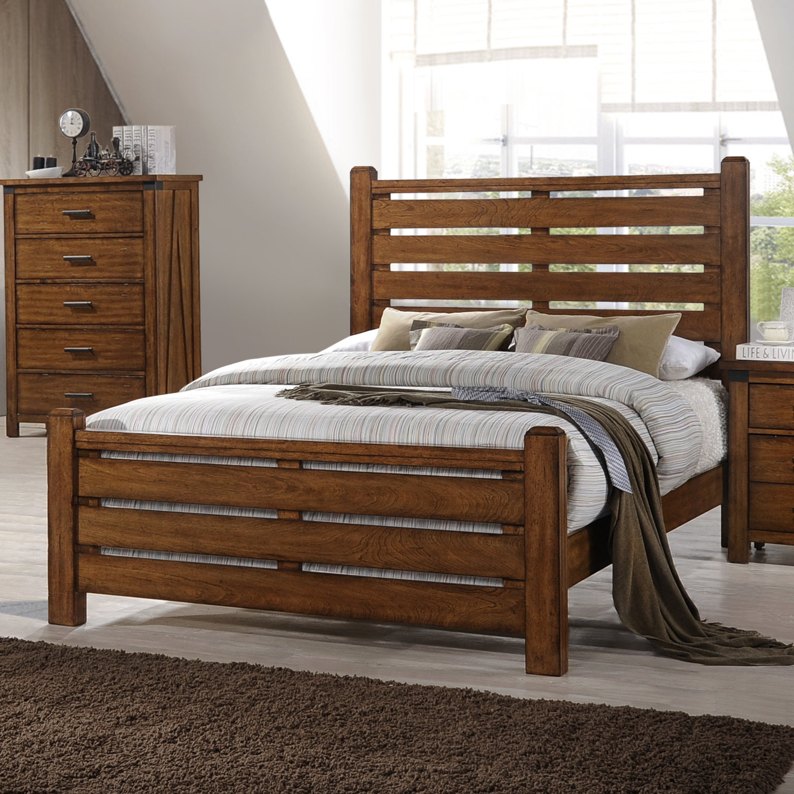 Loon Peak Cergy Panel Bed Wayfair