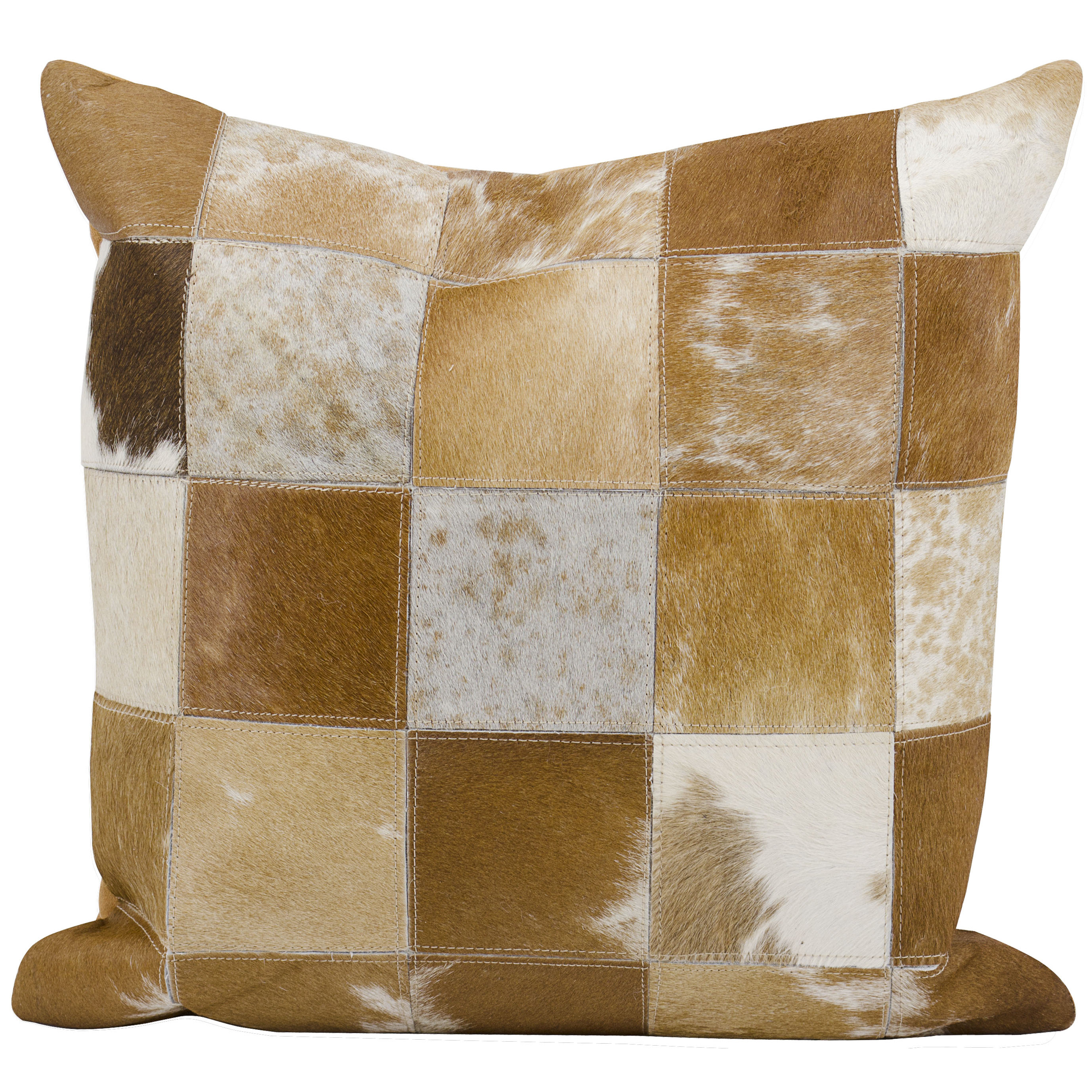 Trent Austin Design Natural Leather Hide Throw Pillow & Reviews Wayfair