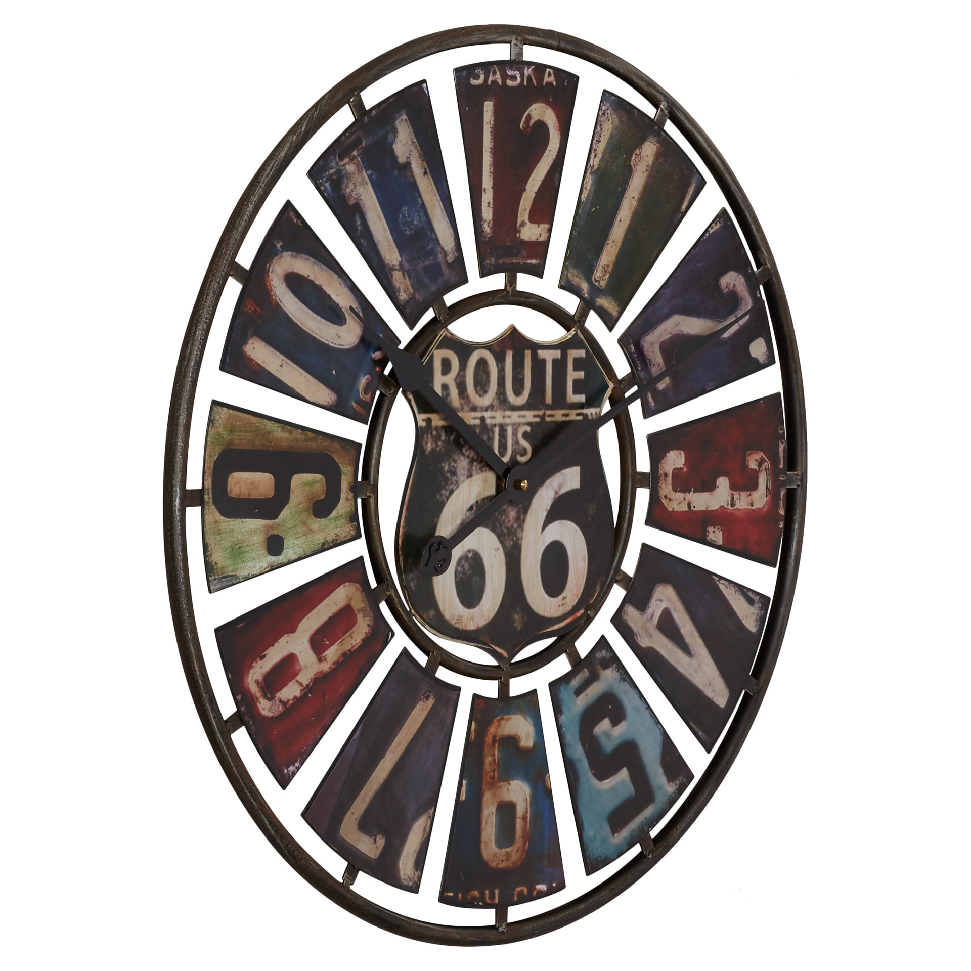 Trent Austin Design Hazelwood Route 66 License Plate 22.75" Wall Clock