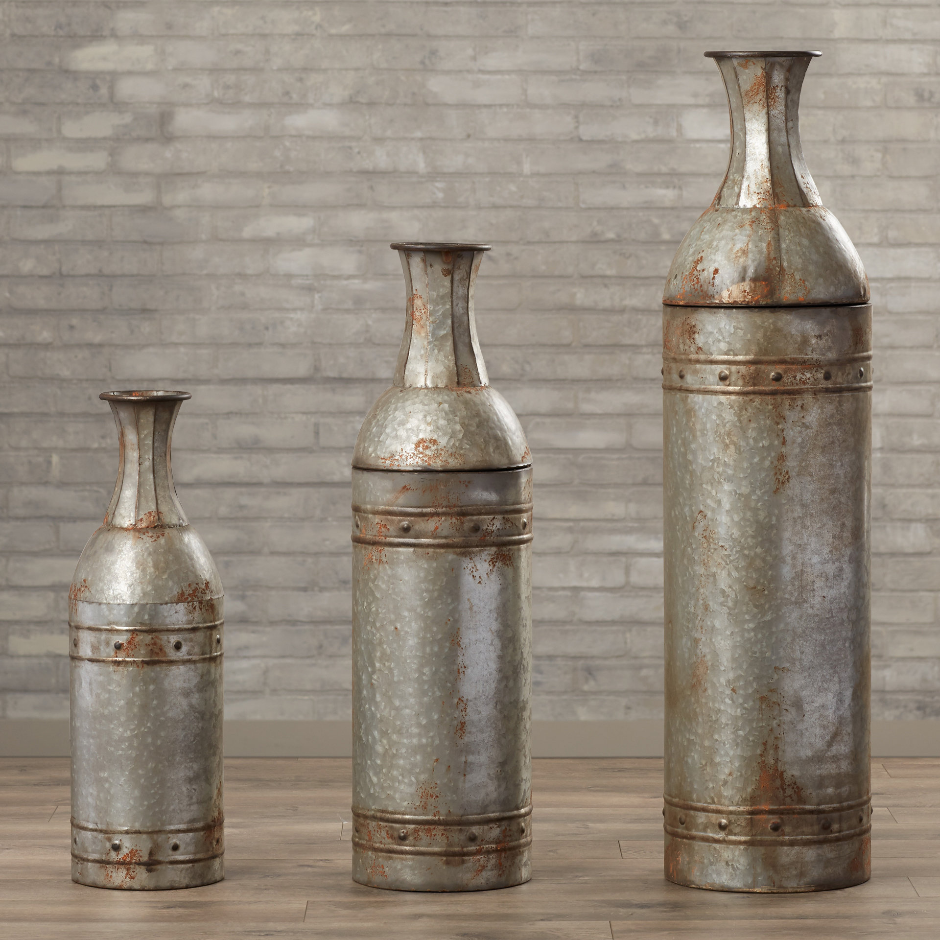 Trent Austin Design Haverhill 3 Piece Metal Vase Set & Reviews Wayfair