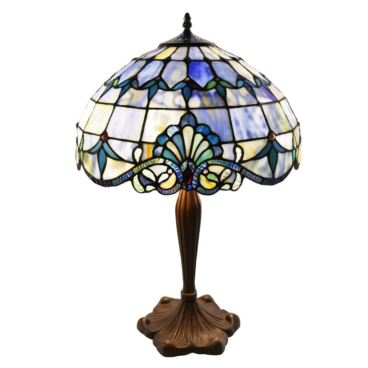 Trent Austin Design Hermosa Beach Stained Glass 24 Table Lamp Wayfair