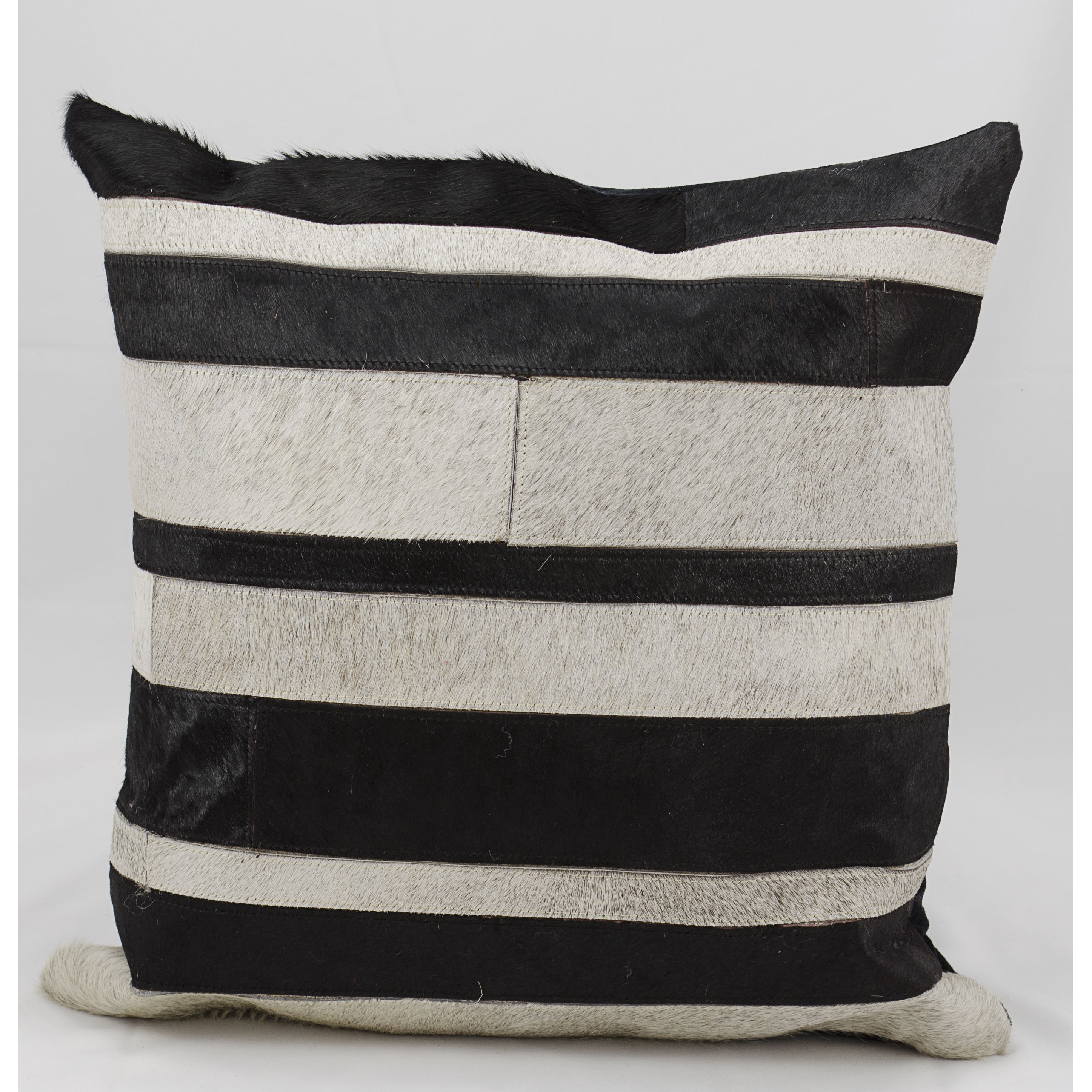 Trent Austin Design Creekbluff Natural Leather Hide Throw Pillow Wayfair