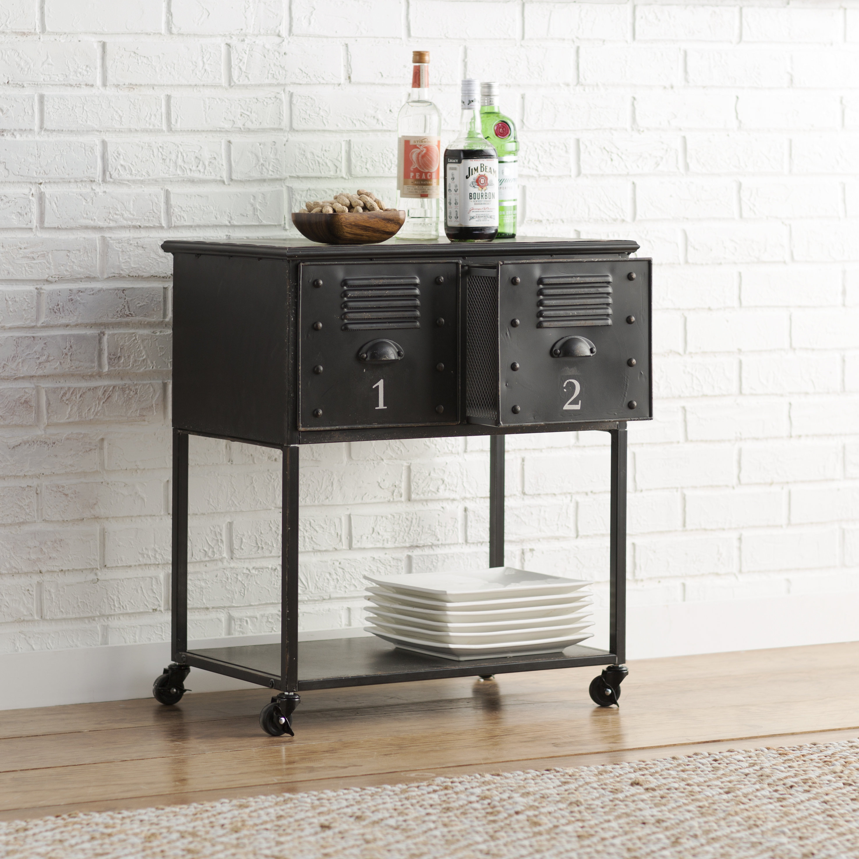 Trent Austin Design Alastor Rolling Cart Table with 2 Drawers & Reviews