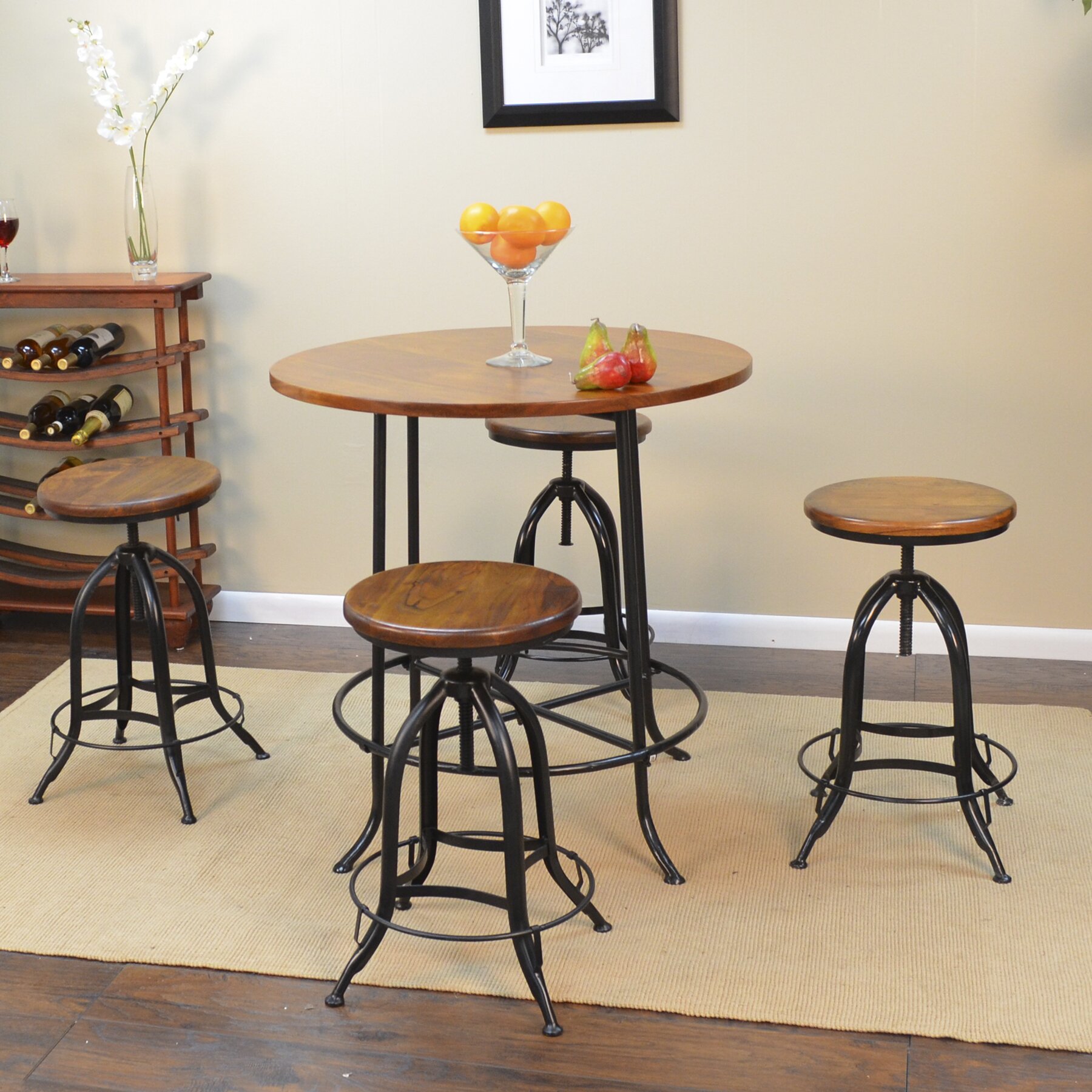 Trent Austin Design Nevada Adjustable Height Swivel Bar Stool & Reviews