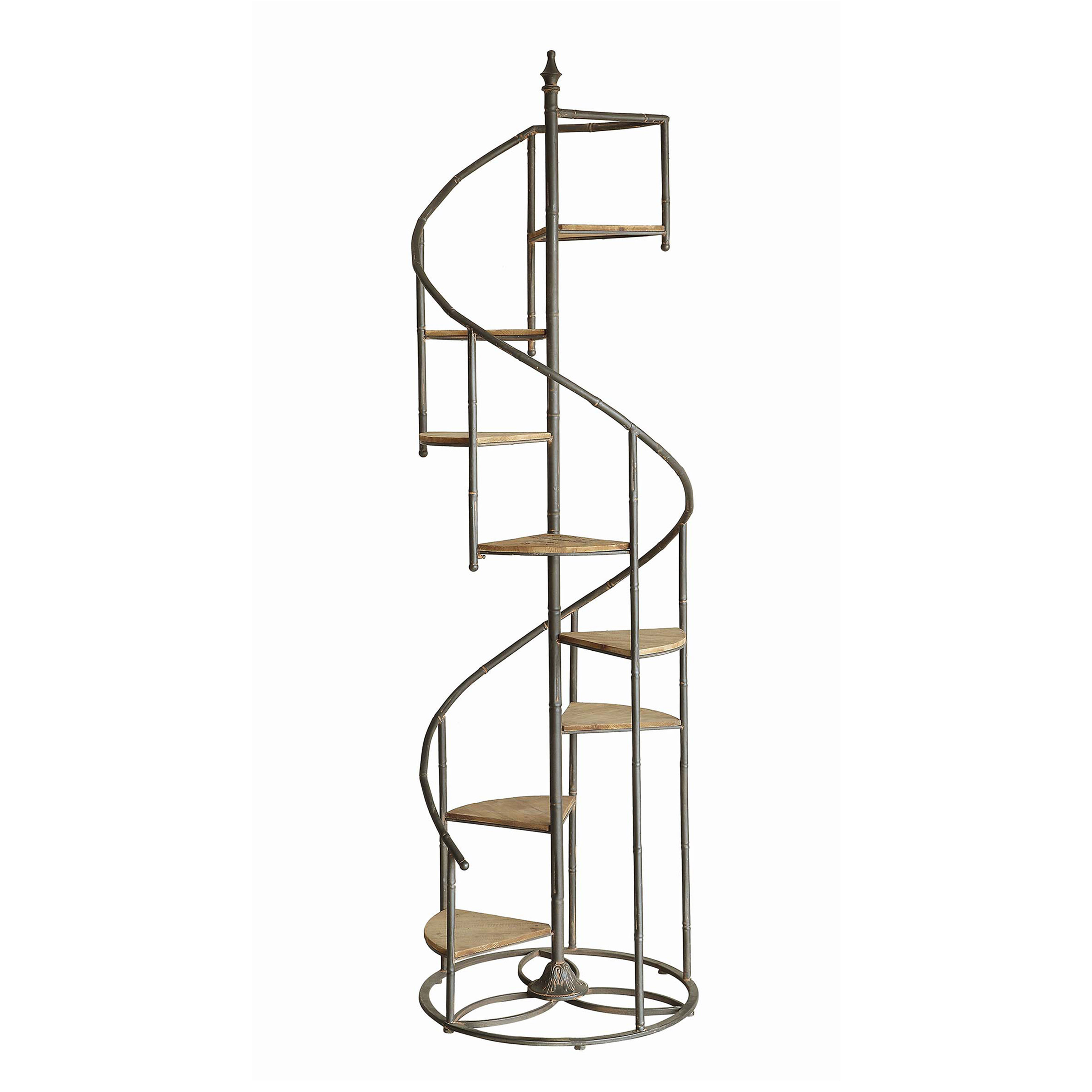 Trent Austin Design Spiral Staircase 76" Accent Shelves Bookcase & Reviews Wayfair