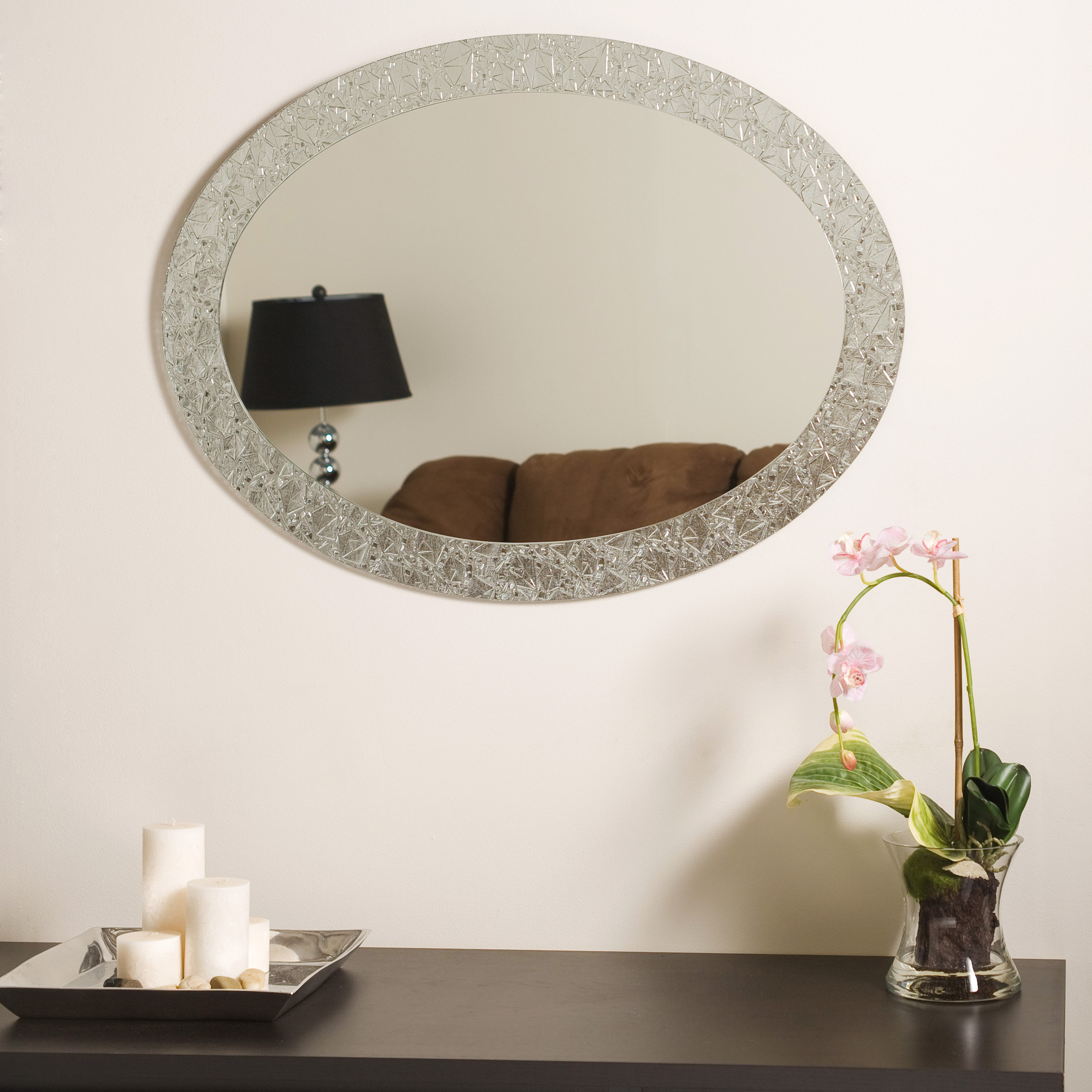 House of Hampton Jennie Crystal Wall Mirror & Reviews Wayfair