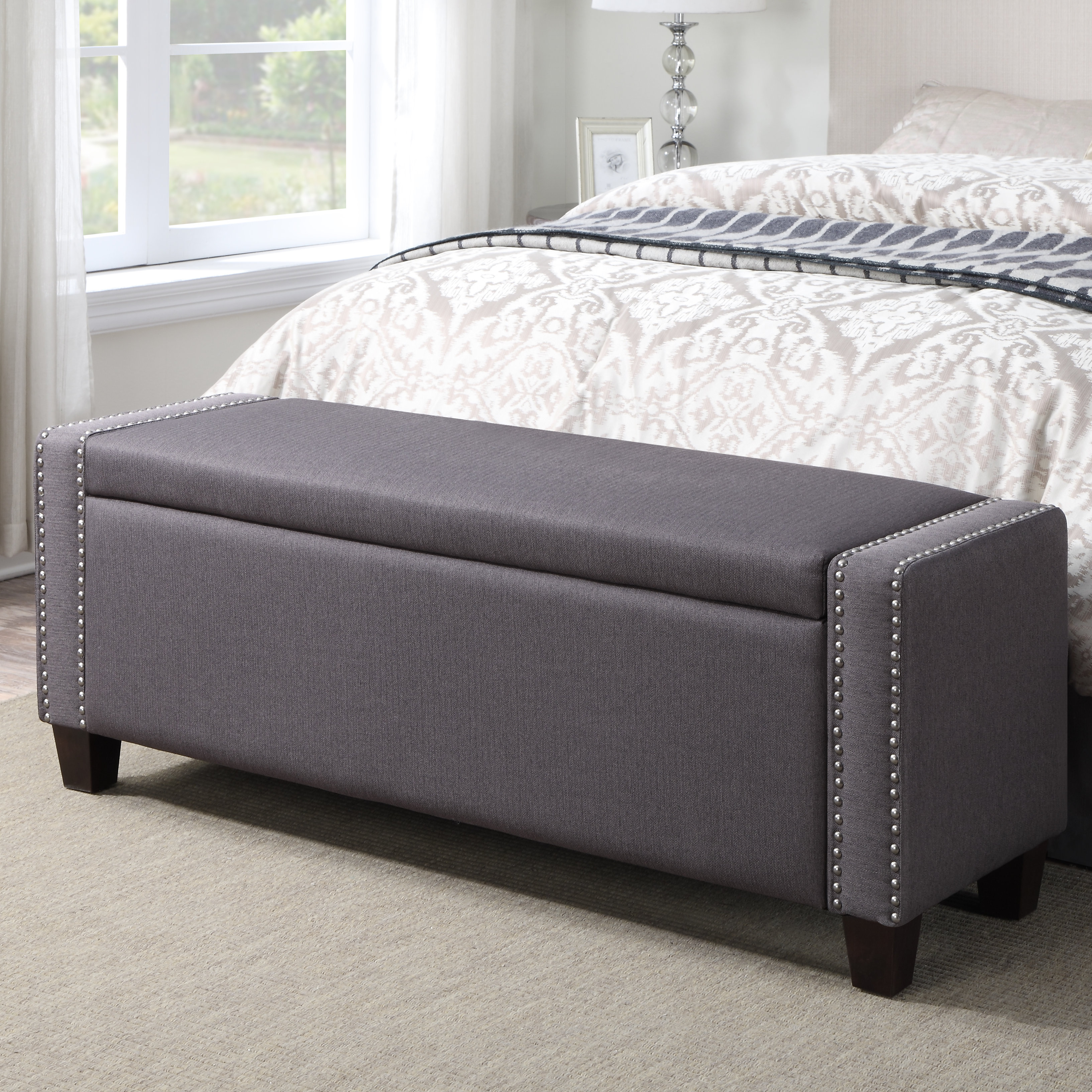 House Of Hampton Gistel Upholstered Storage Bedroom Bench 