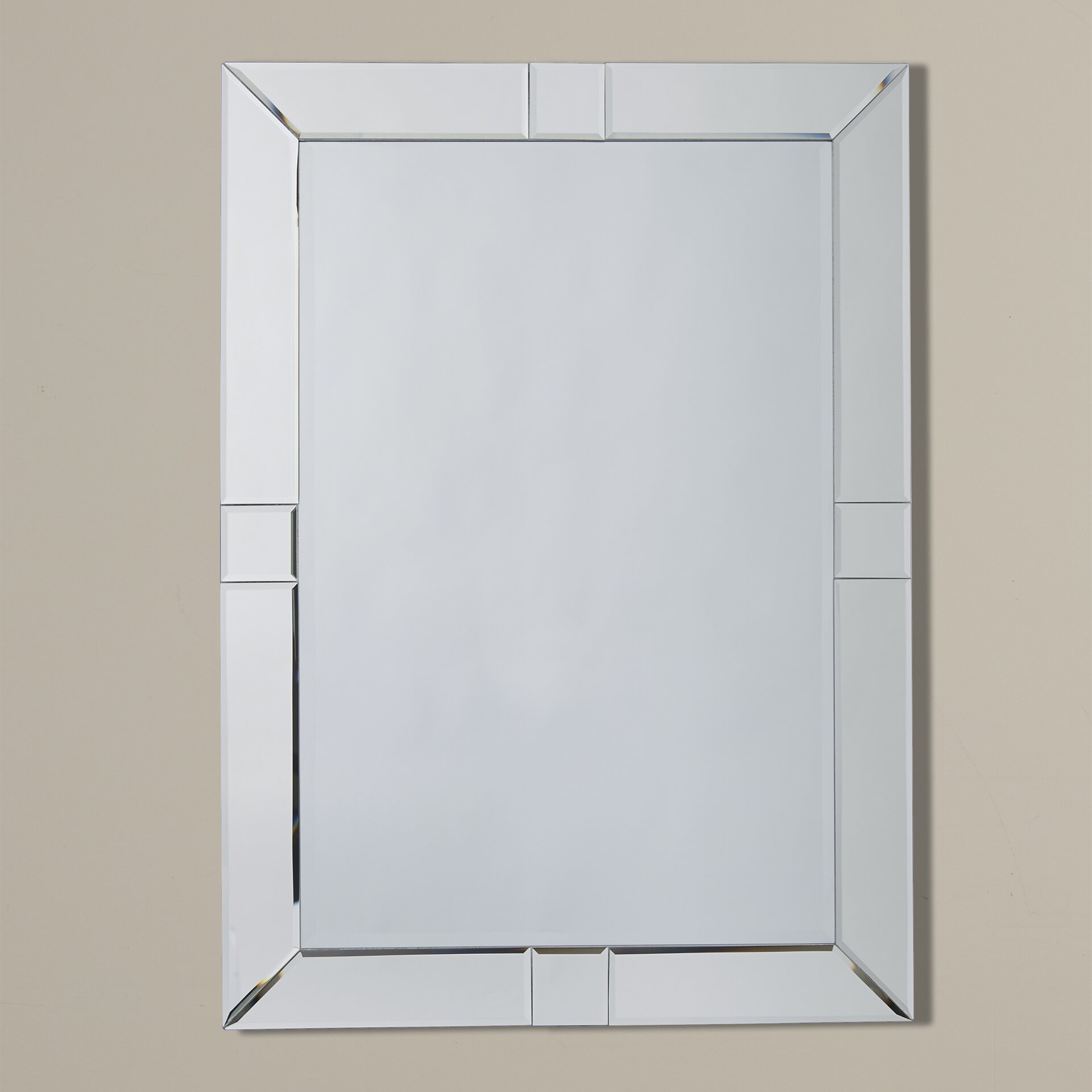 House of Hampton Antonio Rectangle Beveled Wall Mirror & Reviews | Wayfair