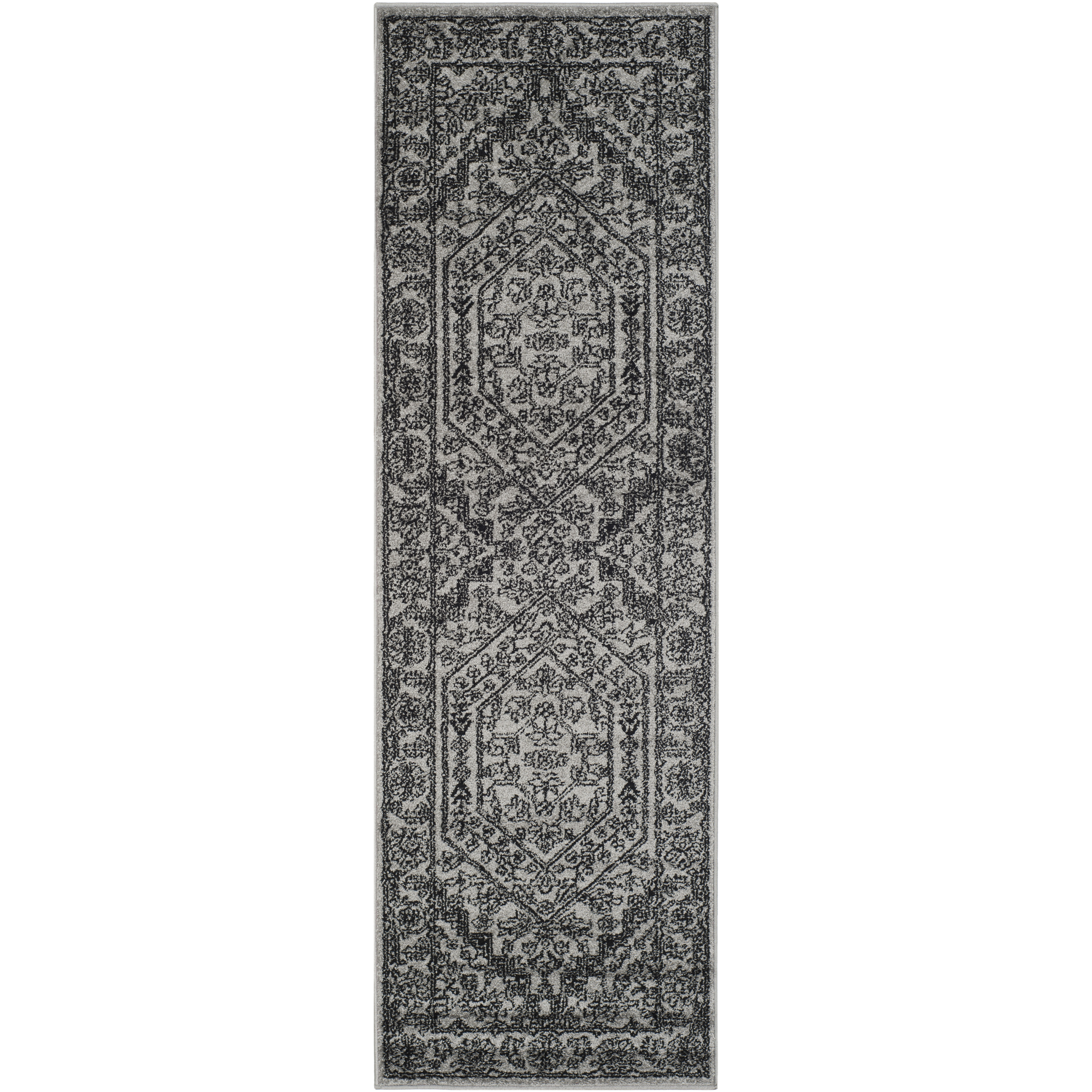 House of Hampton Kidderminster Silver/Black Area Rug & Reviews Wayfair