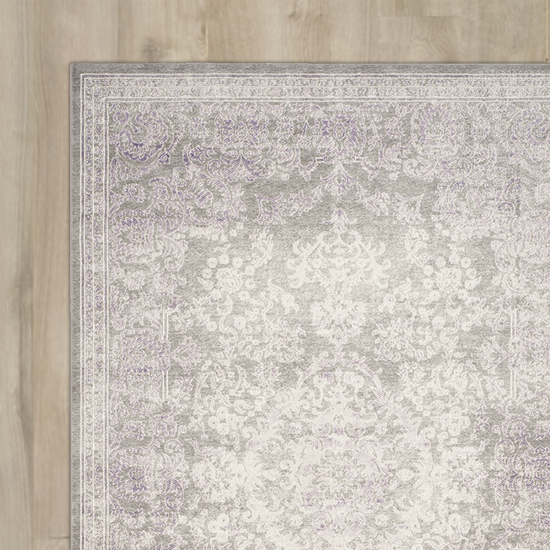 House of Hampton Hobel Gray/Lavender Area Rug & Reviews Wayfair