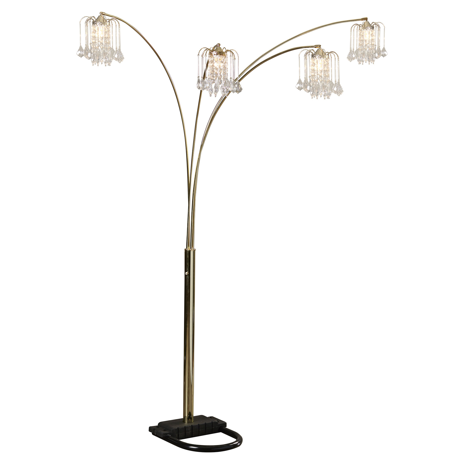 House of Hampton Chastain 84" Arched Floor Lamp with CrystalLike