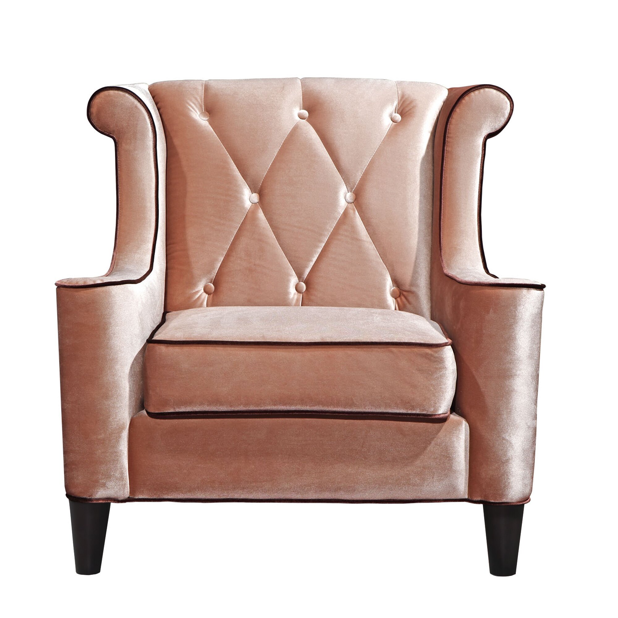 House of Hampton Winslet Velvet Arm Chair & Reviews Wayfair