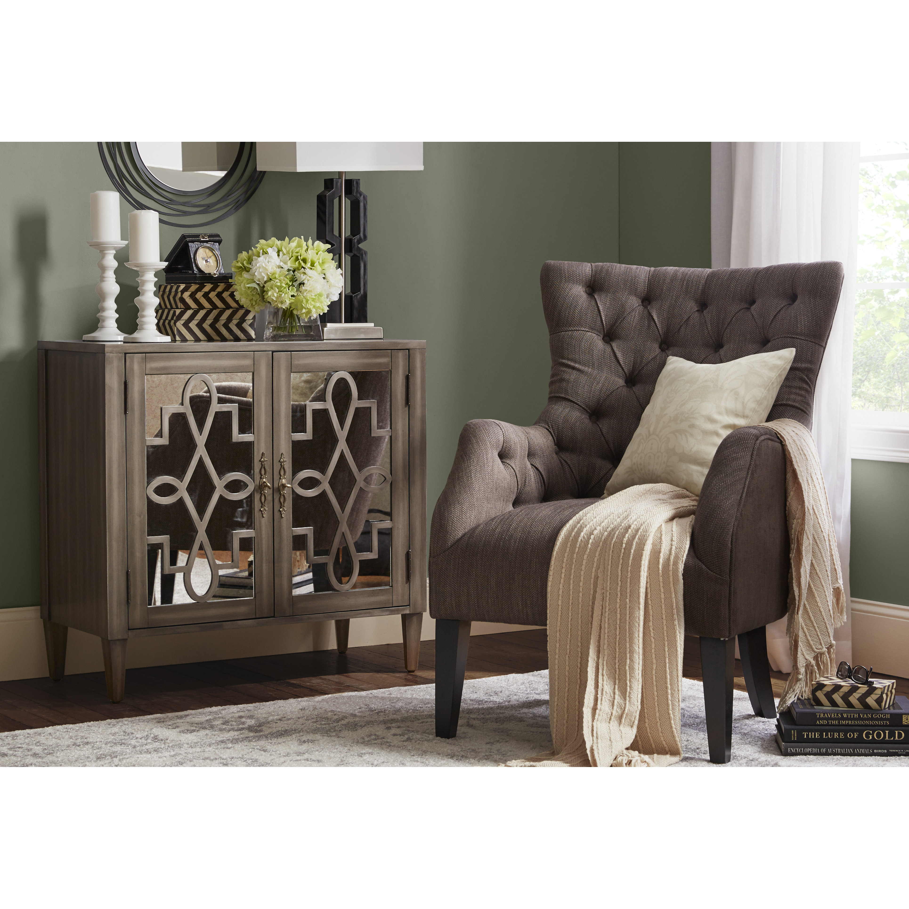 House of Hampton Wokingham 2 Door Mirrored & Reviews Wayfair