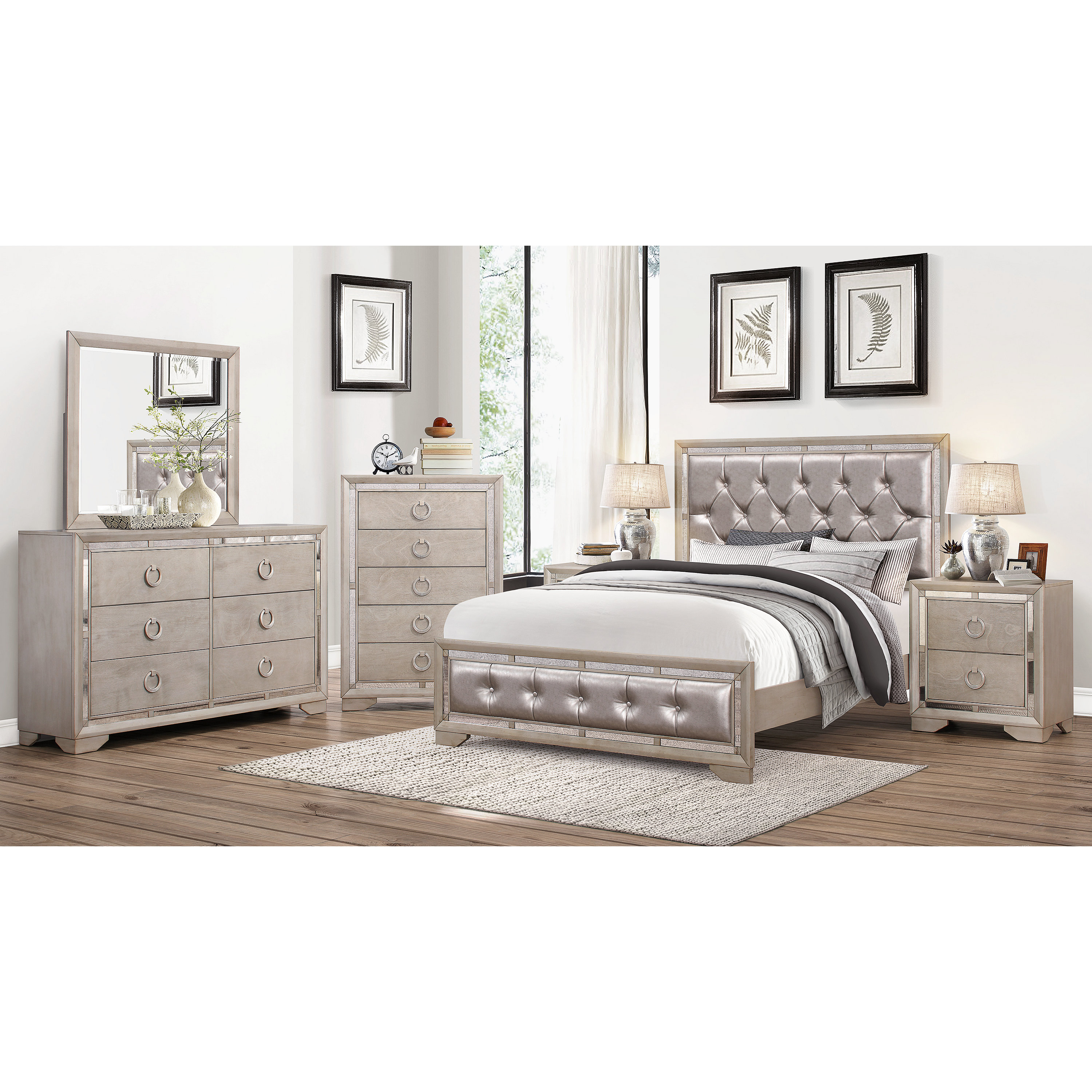House of Hampton June Panel 6 Piece Bedroom Set Wayfair.ca