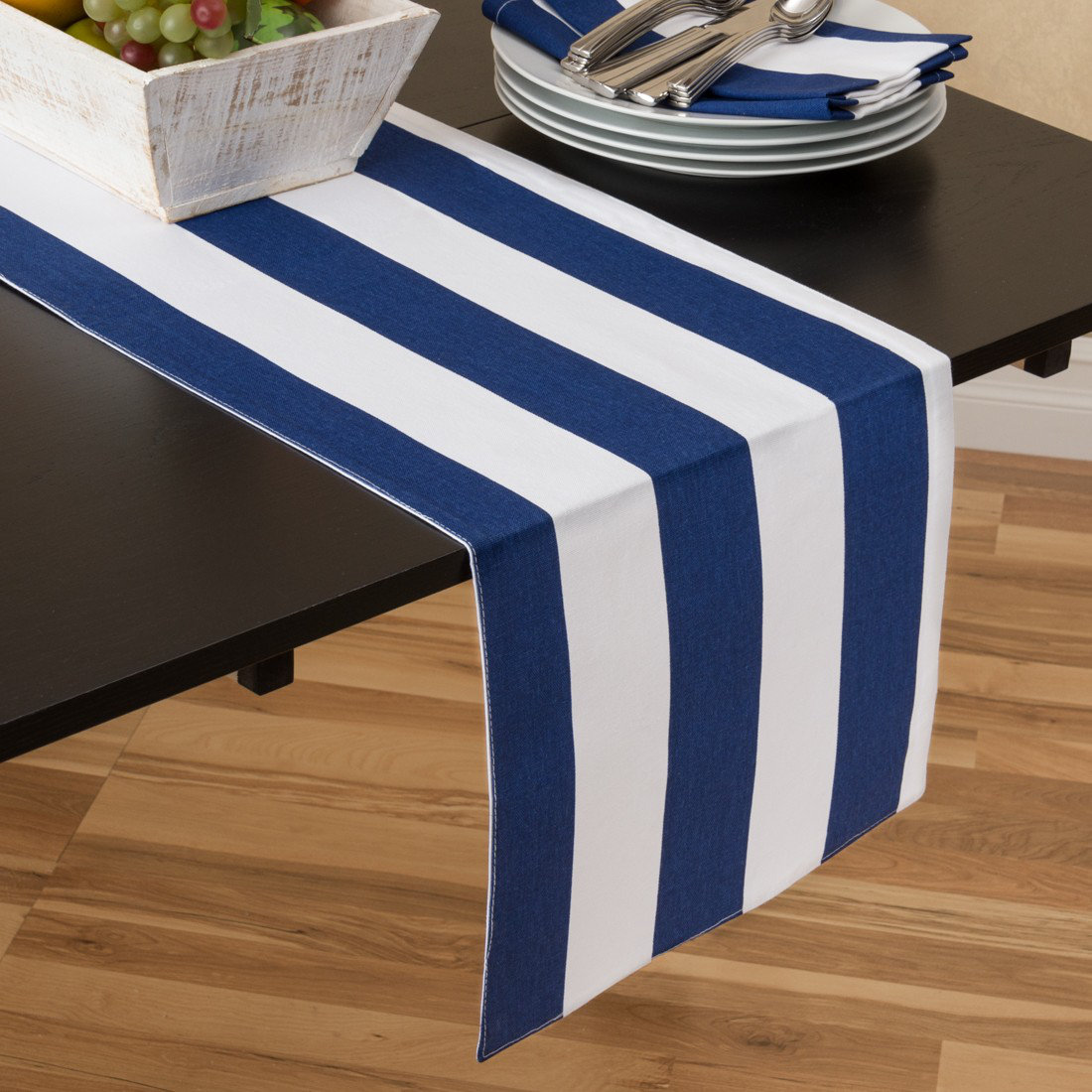 Linen Tablecloth Stripes Table Runner & Reviews Wayfair