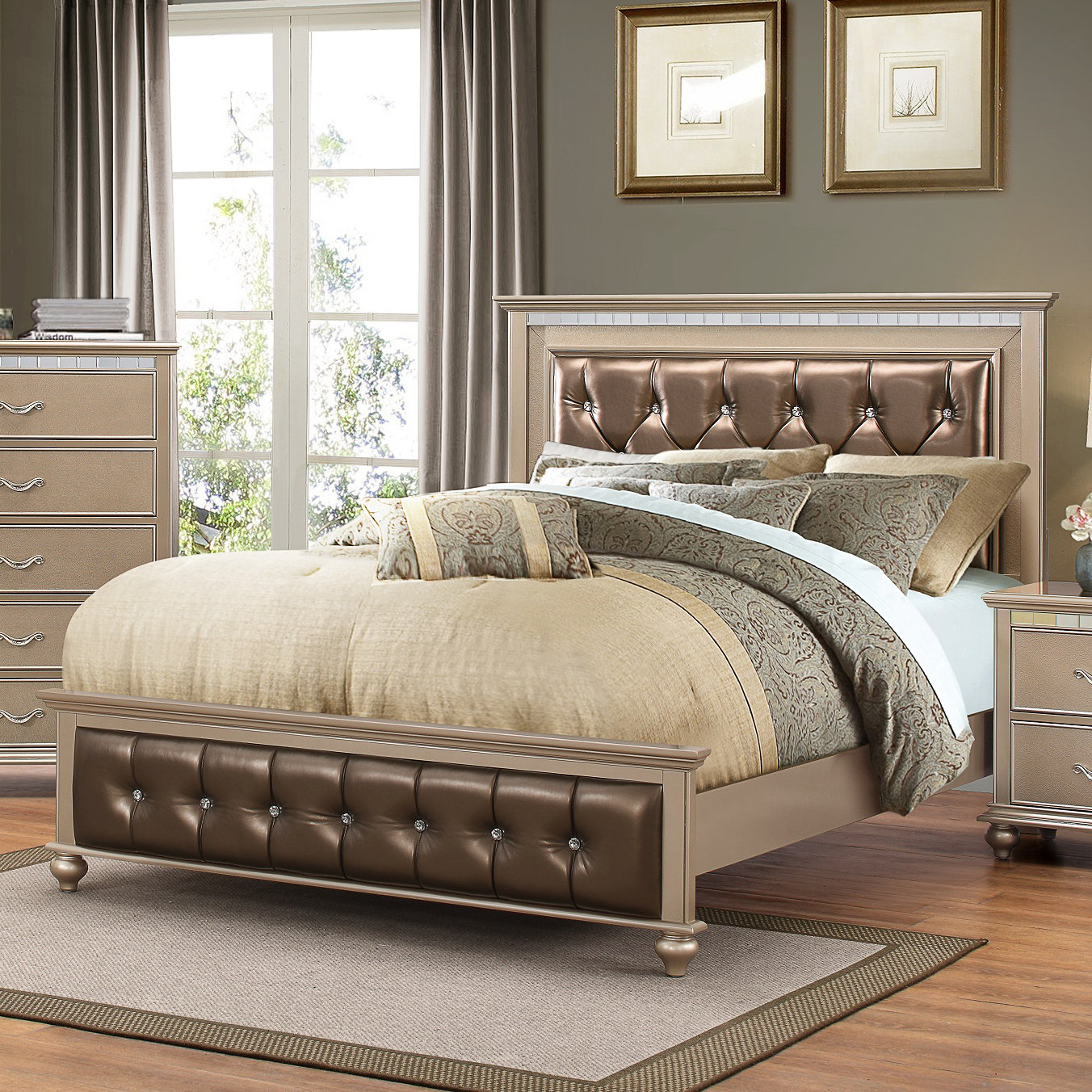 Simmons Casegoods Hollywood Upholstered Panel Bed & Reviews Wayfair