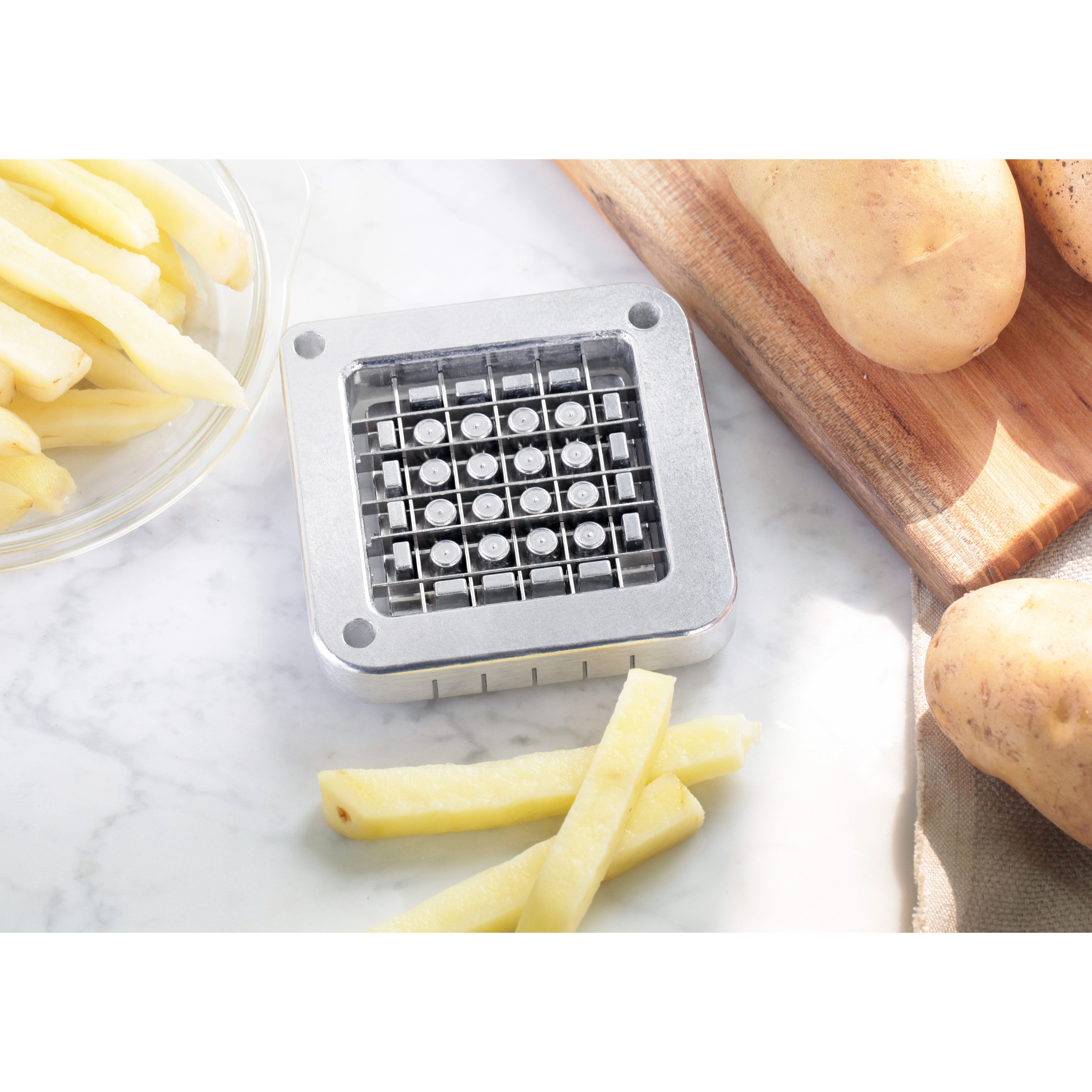 New Star Foodservice Commercial Grade French Fry Cutter with Suction