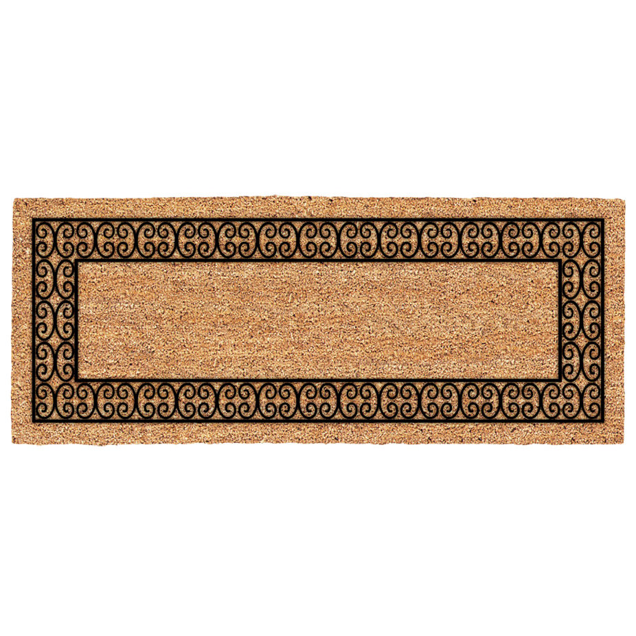 US Cocoa Mat DeCoir Charleston Border Double Door Doormat & Reviews